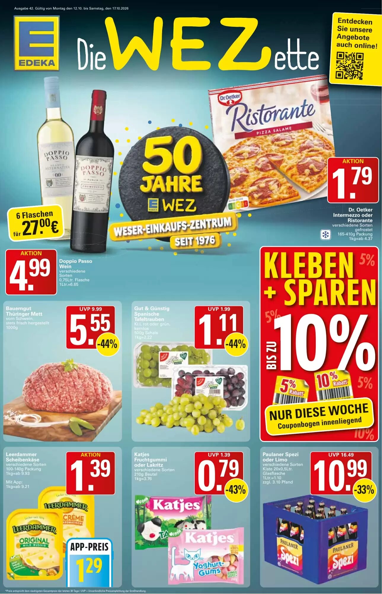 WEZ Prospekt (ab 12.10.2026) zum Blättern - Seite 1