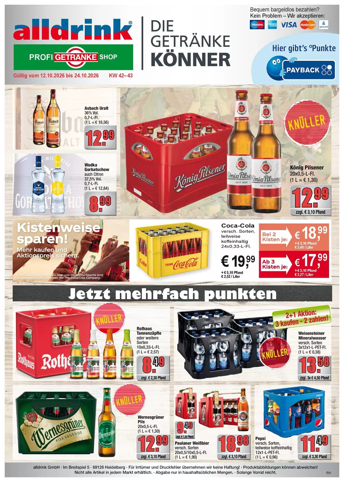 alldrink Prospekt (ab 12.10.2026) zum Blättern - Seite 1