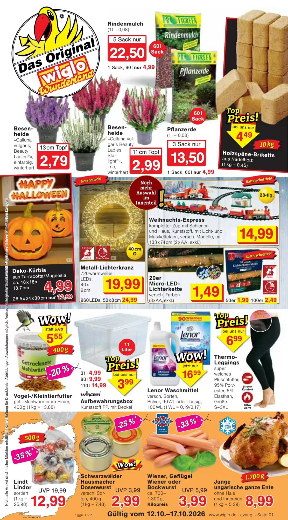 Wiglo Wunderland Prospekt (ab 12.10.2026) zum Blättern - Seite 1