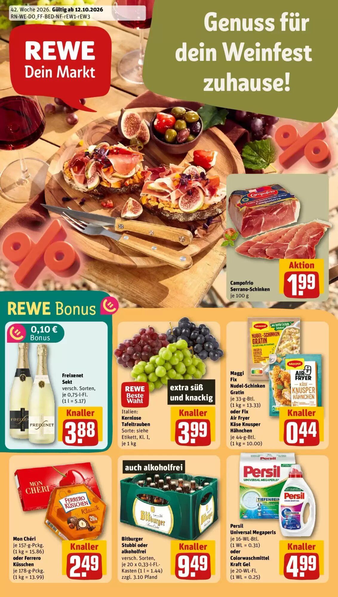 REWE Prospekt (ab 12.10.2026) zum Blättern - Seite 1
