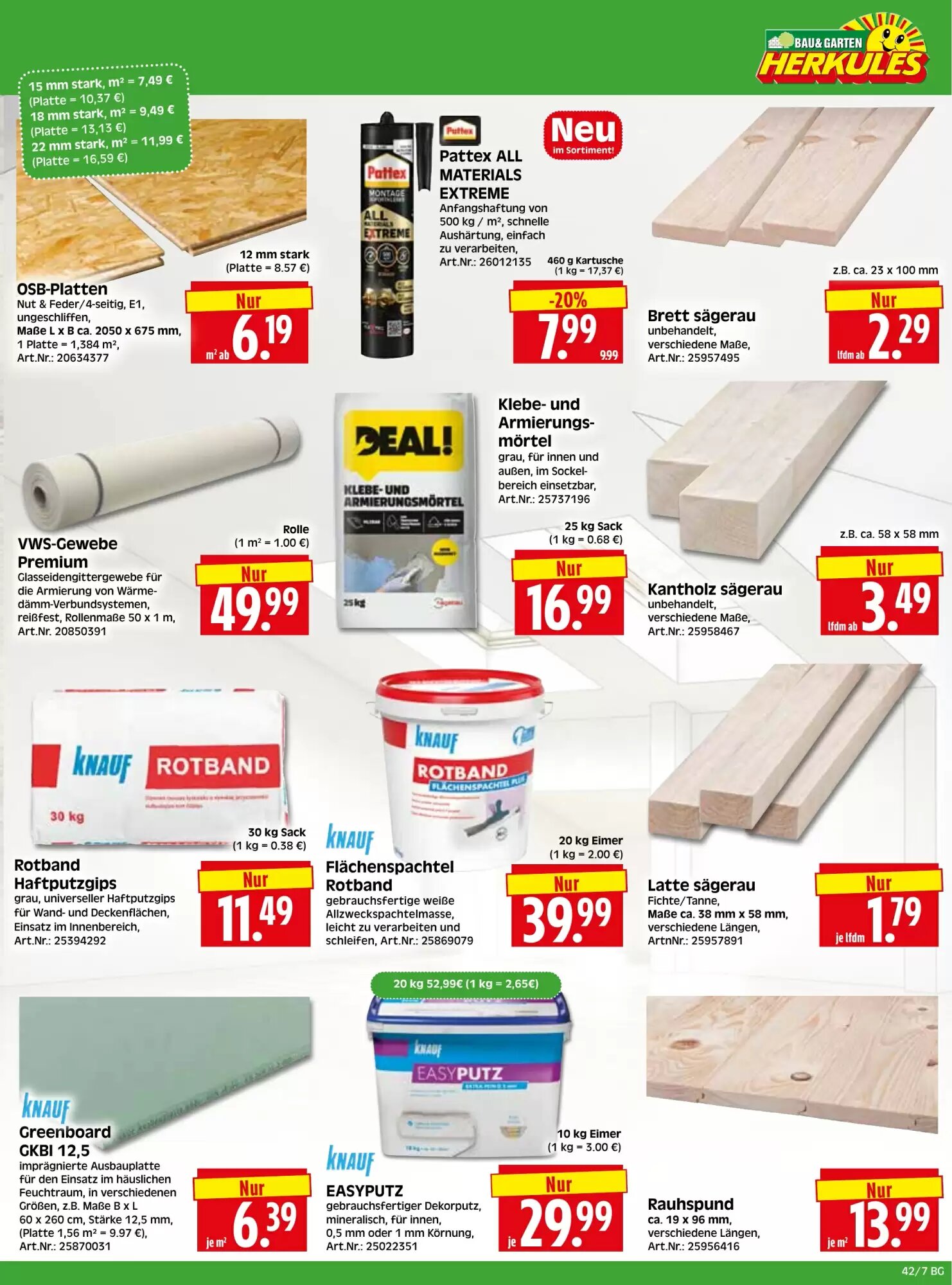 Herkules Baumarkt Prospekt (ab 12.10.2026) zum Blättern - Seite 7