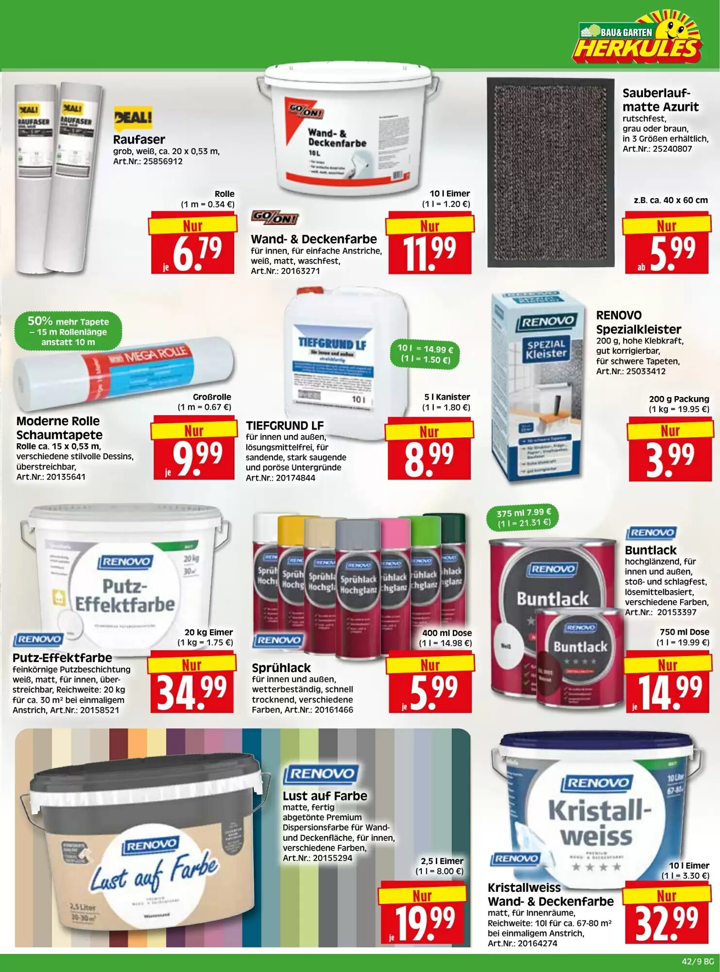 Herkules Baumarkt Prospekt (ab 12.10.2026) zum Blättern - Seite 9