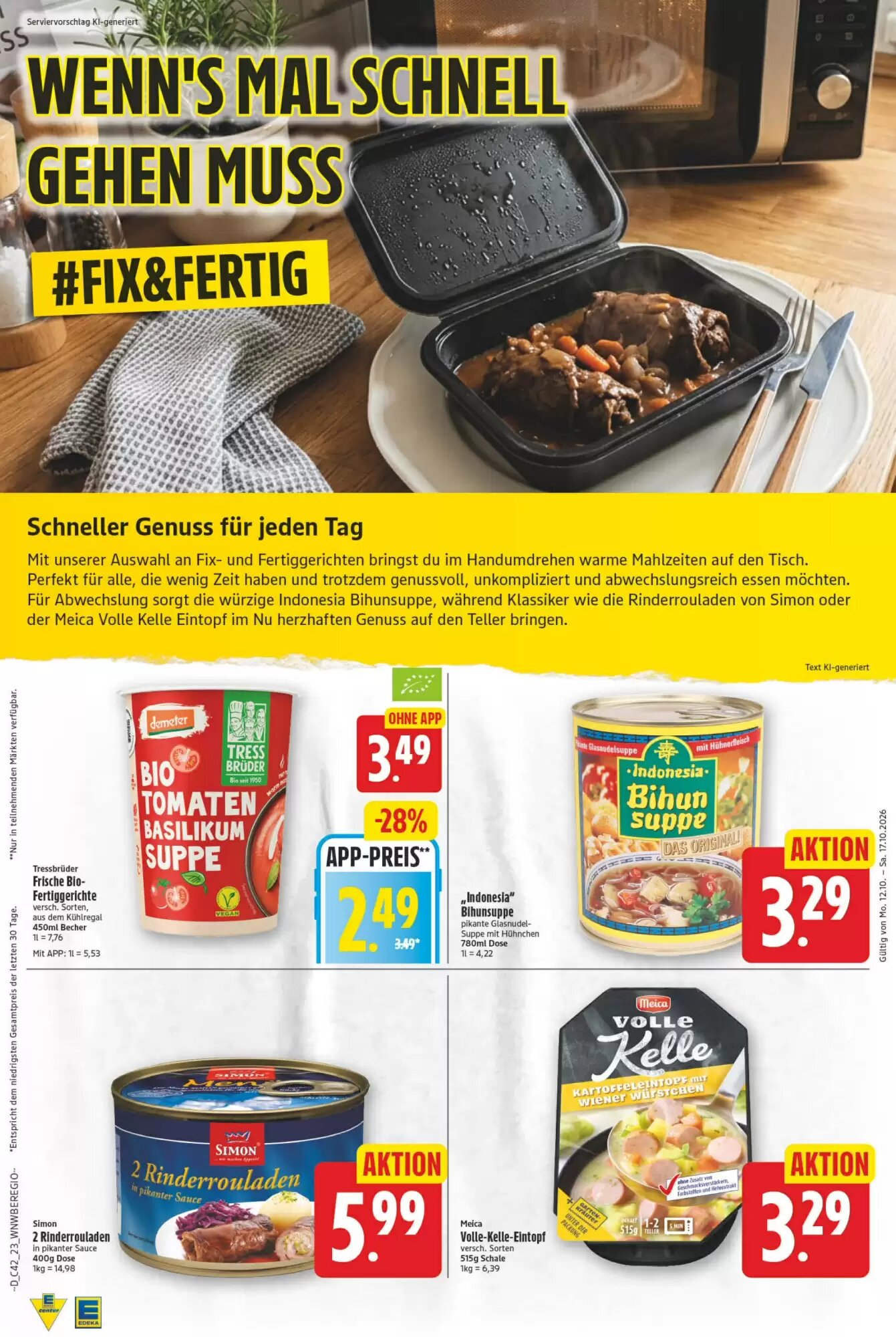 EDEKA Wucherpfennig Prospekt (ab 12.10.2026) zum Blättern - Seite 23