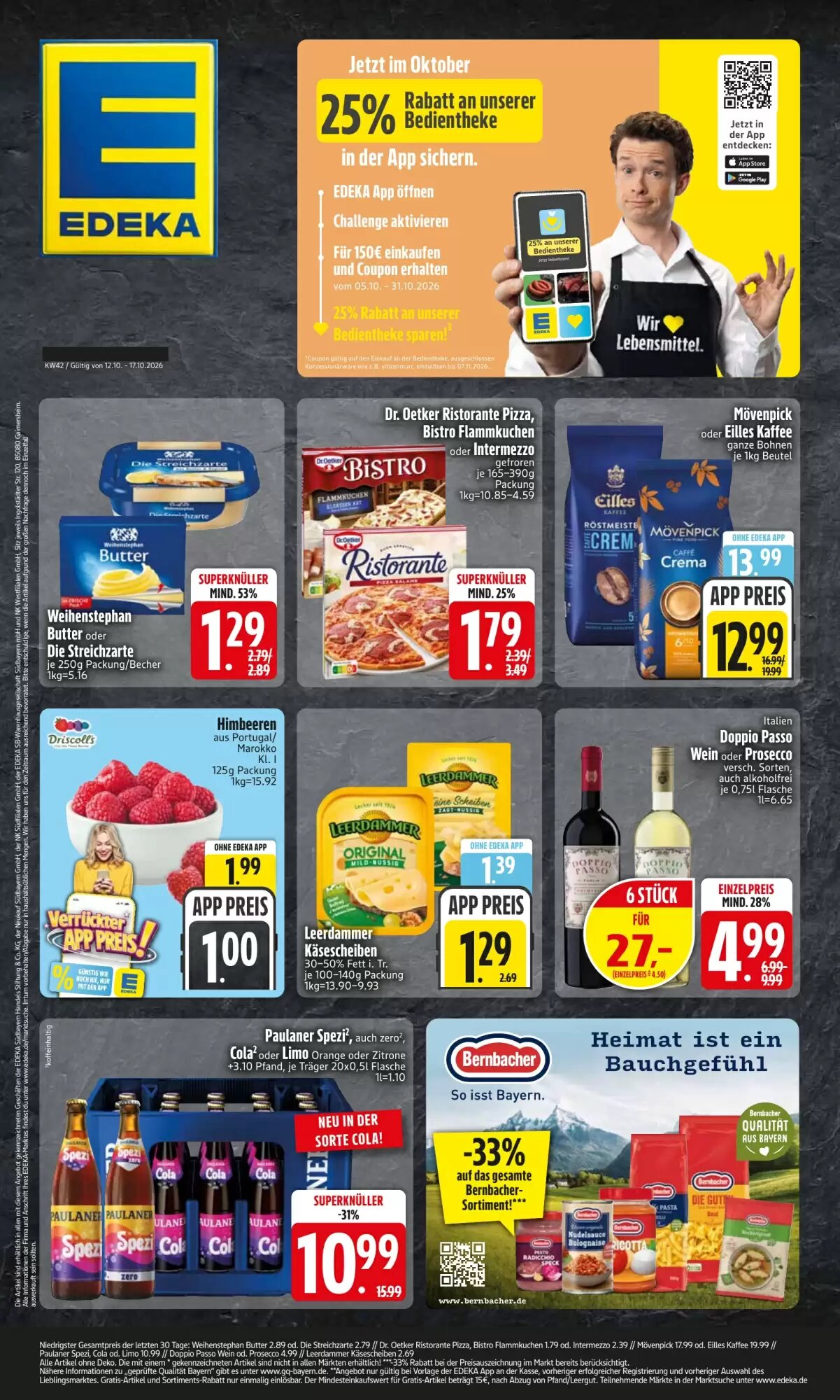 EDEKA Berger Prospekt (ab 12.10.2026) zum Blättern - Seite 1