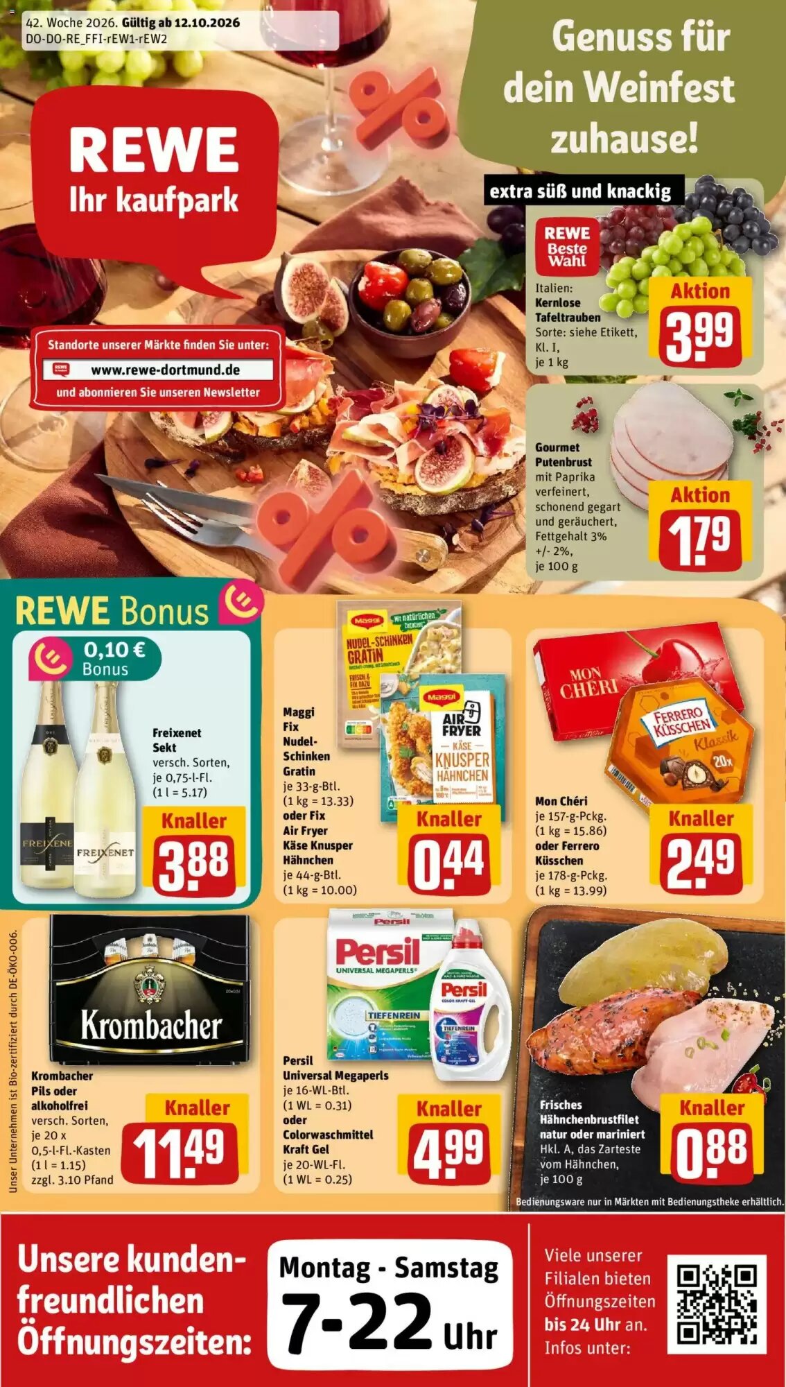 REWE Kaufpark Prospekt (ab 12.10.2026) zum Blättern - Seite 1