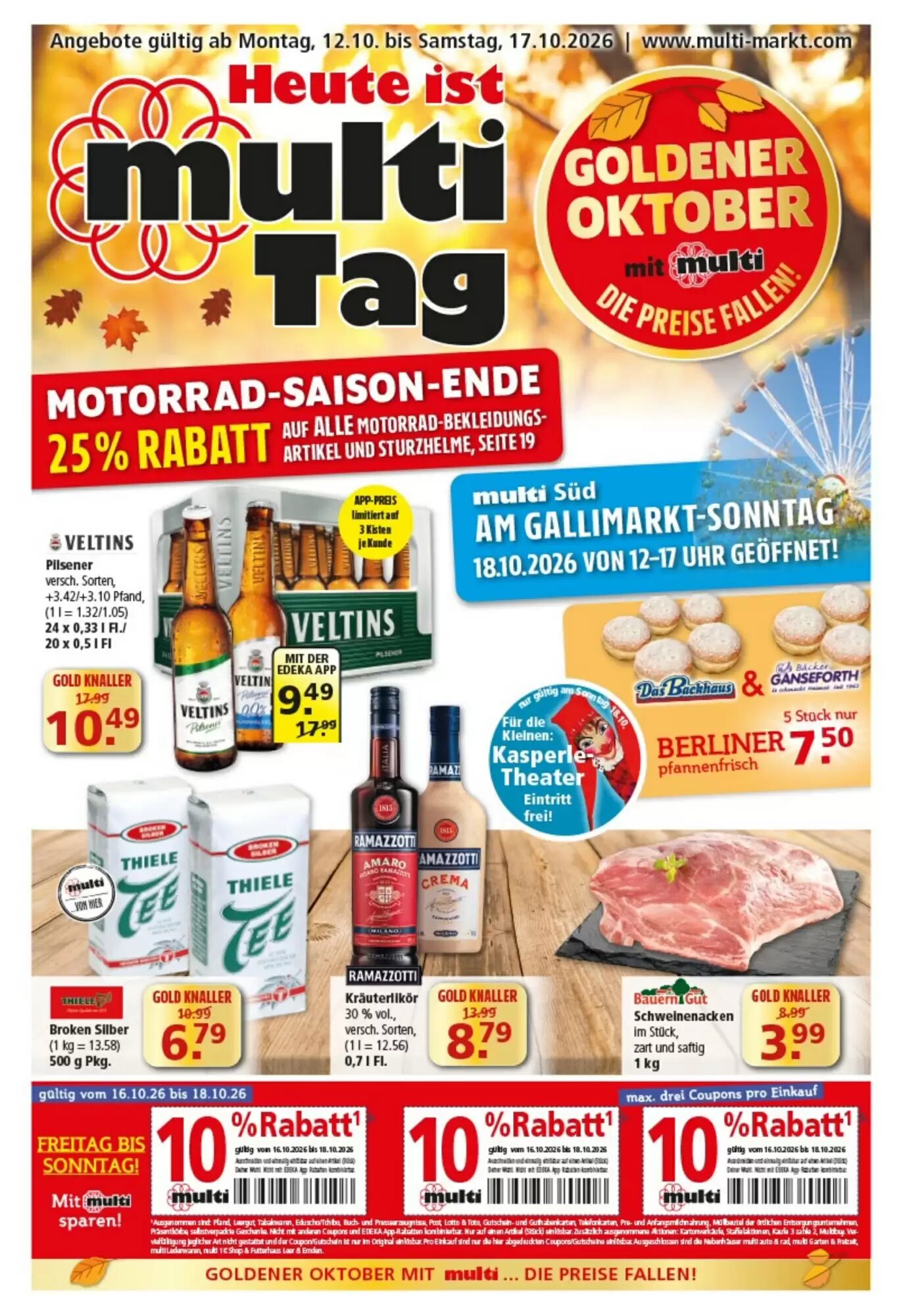 Multi Markt Prospekt (ab 12.10.2026) zum Blättern - Seite 1