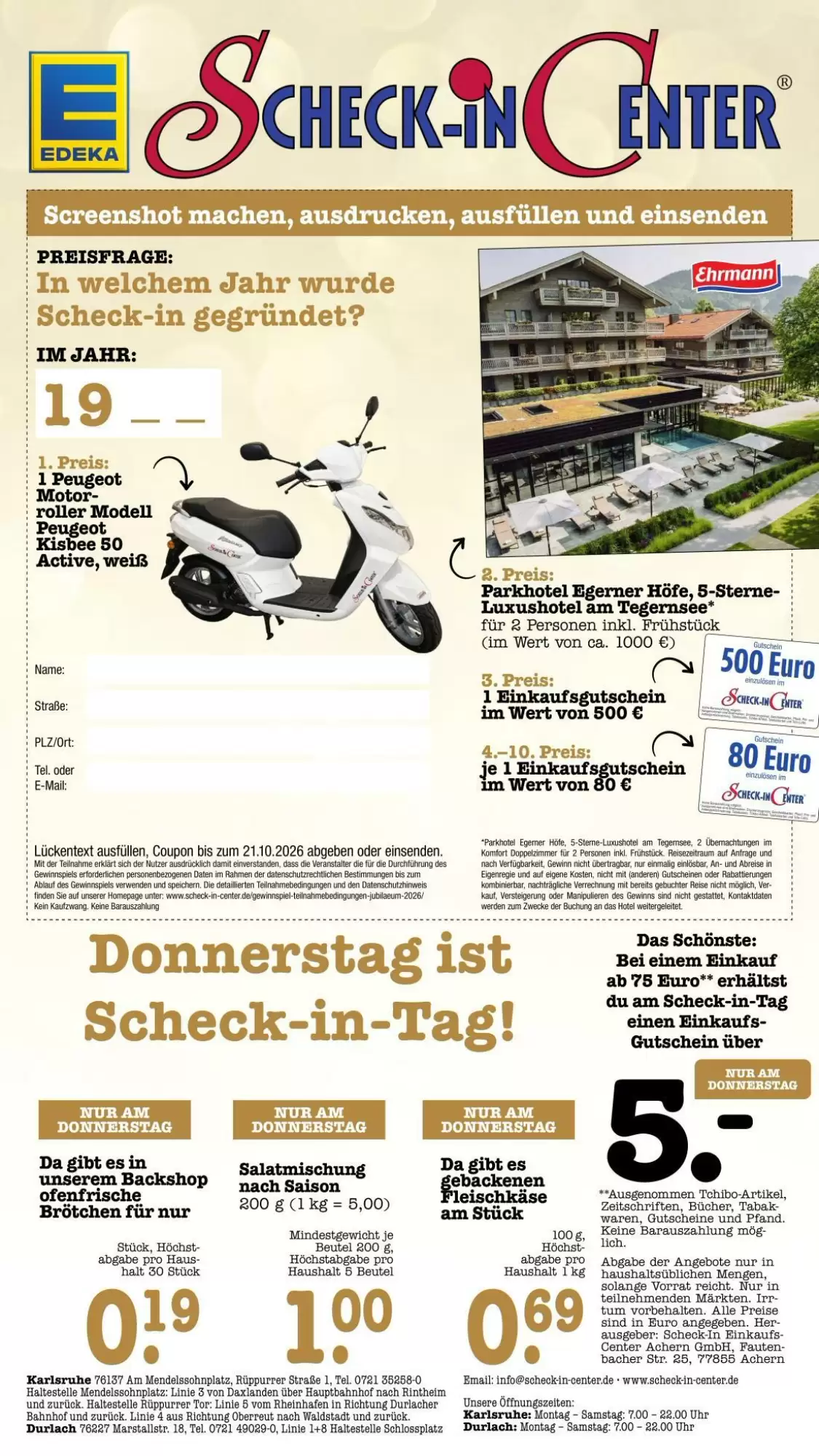 Scheck-in-Center Prospekt (ab 12.10.2026) zum Blättern - Seite 73
