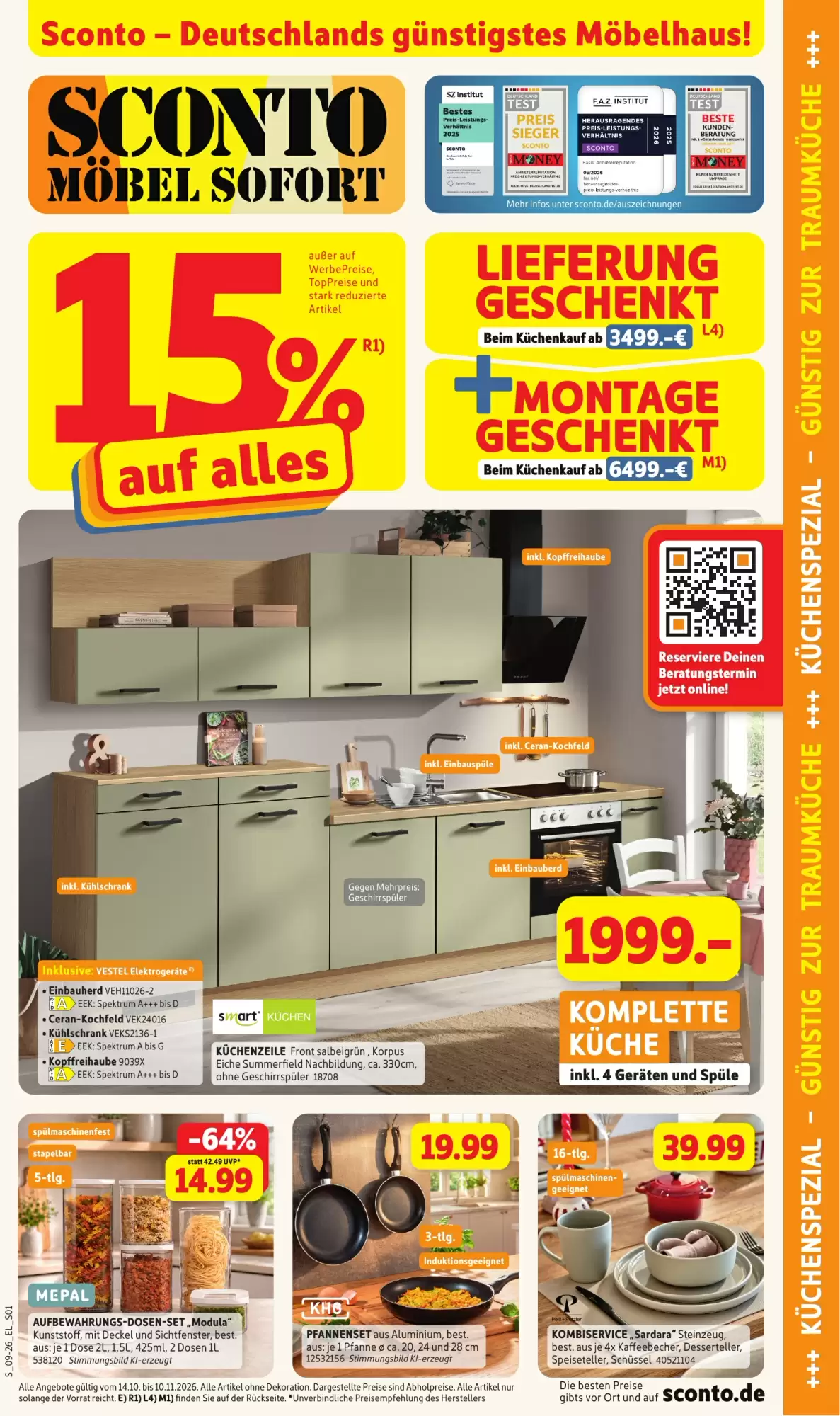 SCONTO Prospekt (ab 14.10.2026) zum Blättern - Seite 1
