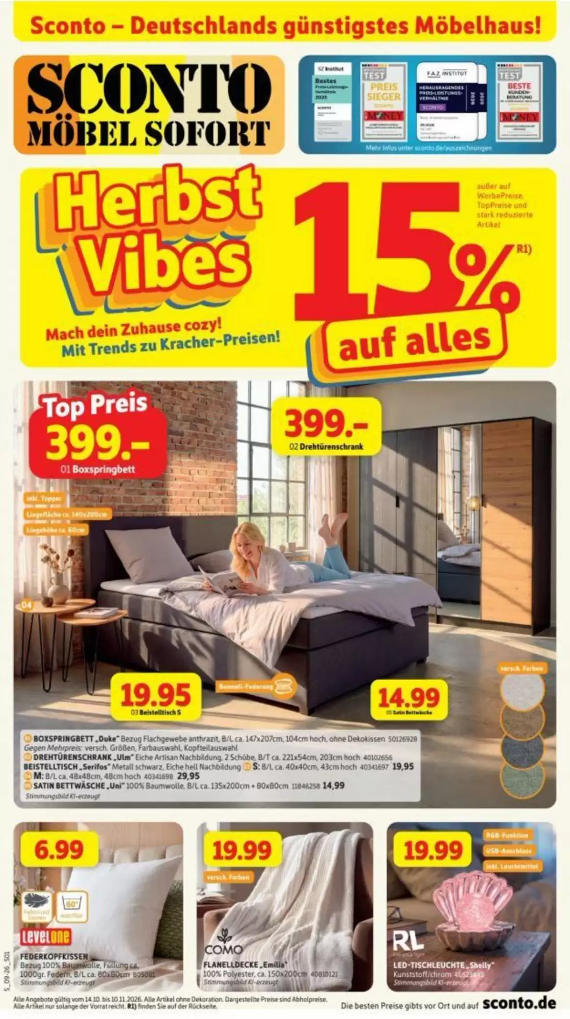 SCONTO Prospekt (ab 14.10.2026) zum Blättern - Seite 1