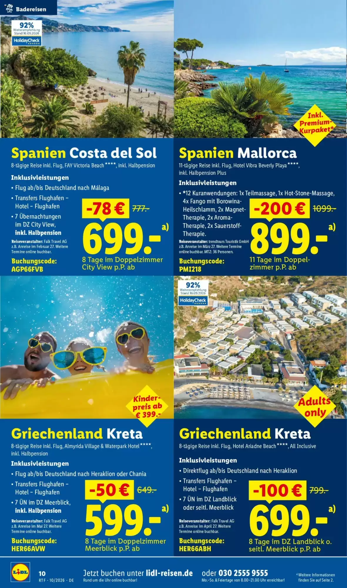 Lidl Reisen Prospekt (ab 14.10.2026) zum Blättern - Seite 10