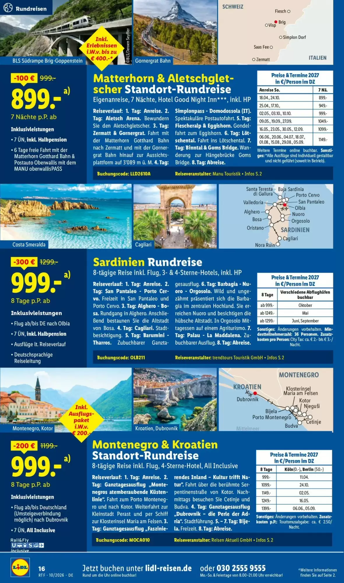 Lidl Reisen Prospekt (ab 14.10.2026) zum Blättern - Seite 16