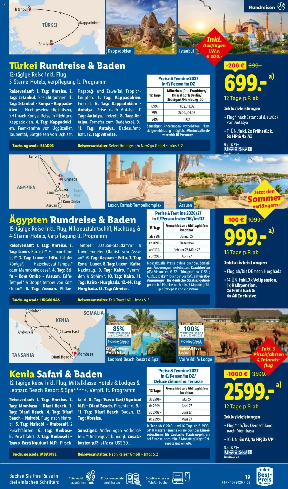 Lidl Reisen Prospekt (ab 14.10.2026) zum Blättern - Seite 19