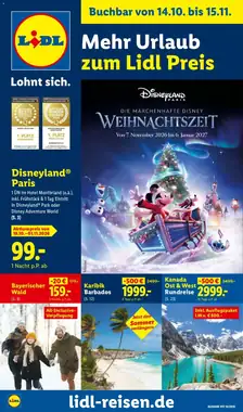 Lidl Reisen Prospekt (ab 14.10.2026) zum Blättern