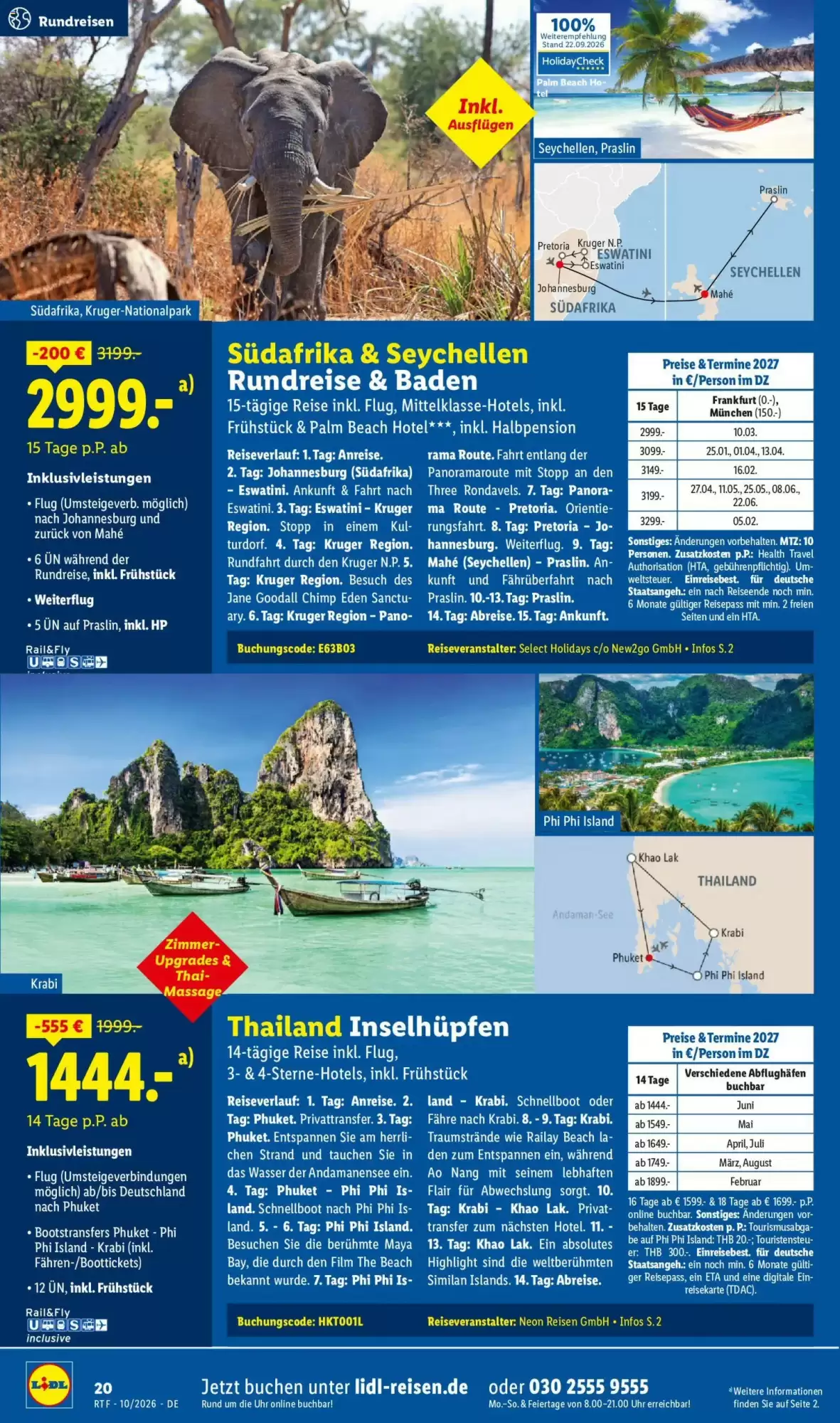 Lidl Reisen Prospekt (ab 14.10.2026) zum Blättern - Seite 20