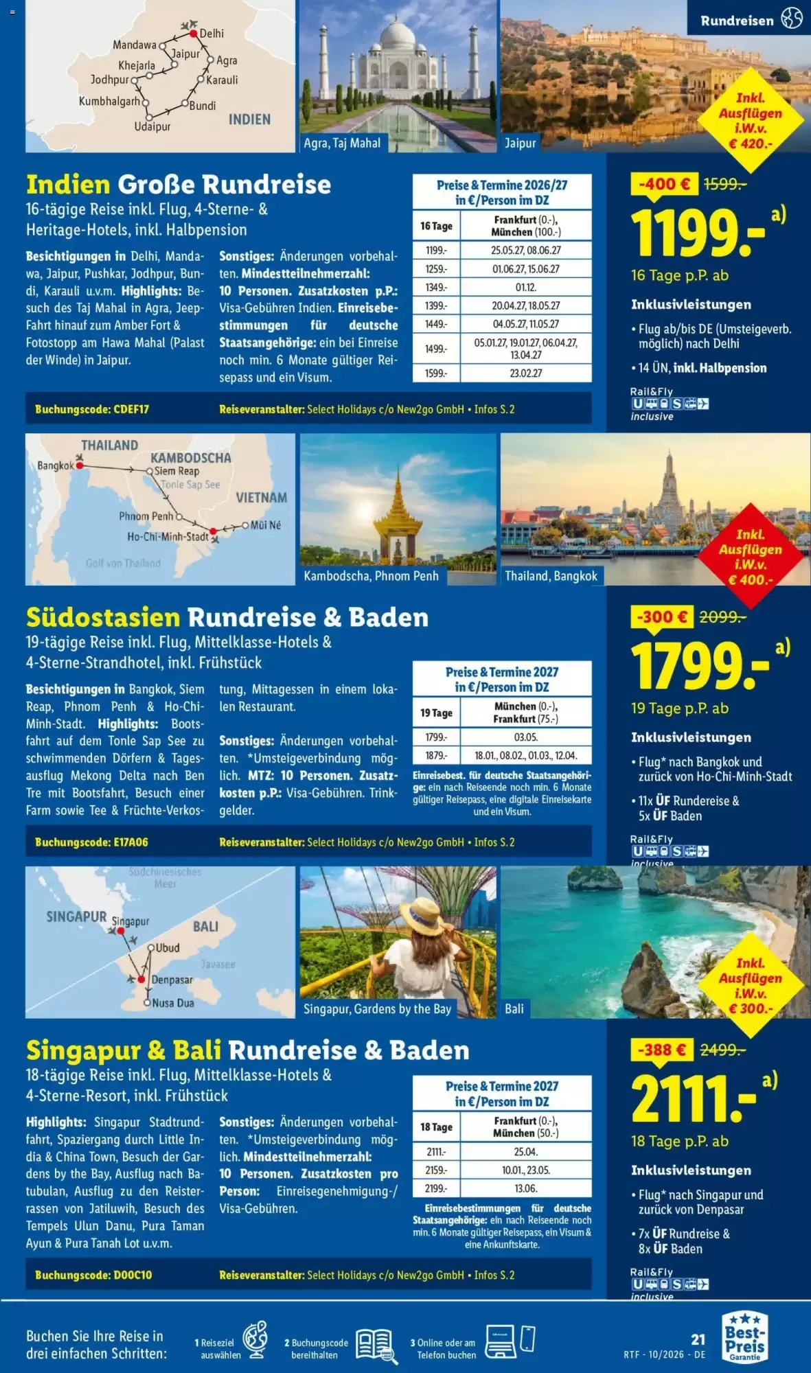Lidl Reisen Prospekt (ab 14.10.2026) zum Blättern - Seite 21
