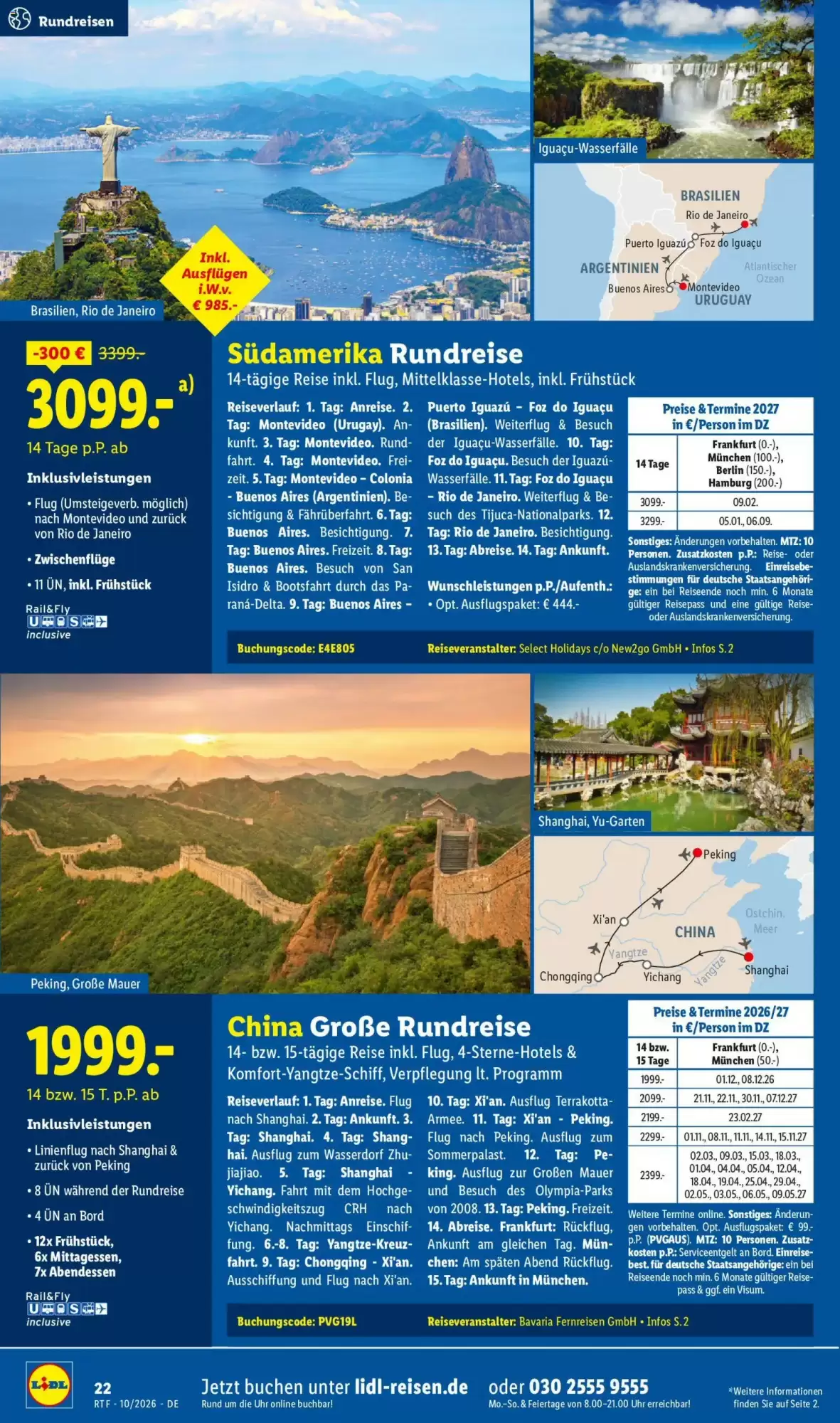 Lidl Reisen Prospekt (ab 14.10.2026) zum Blättern - Seite 22