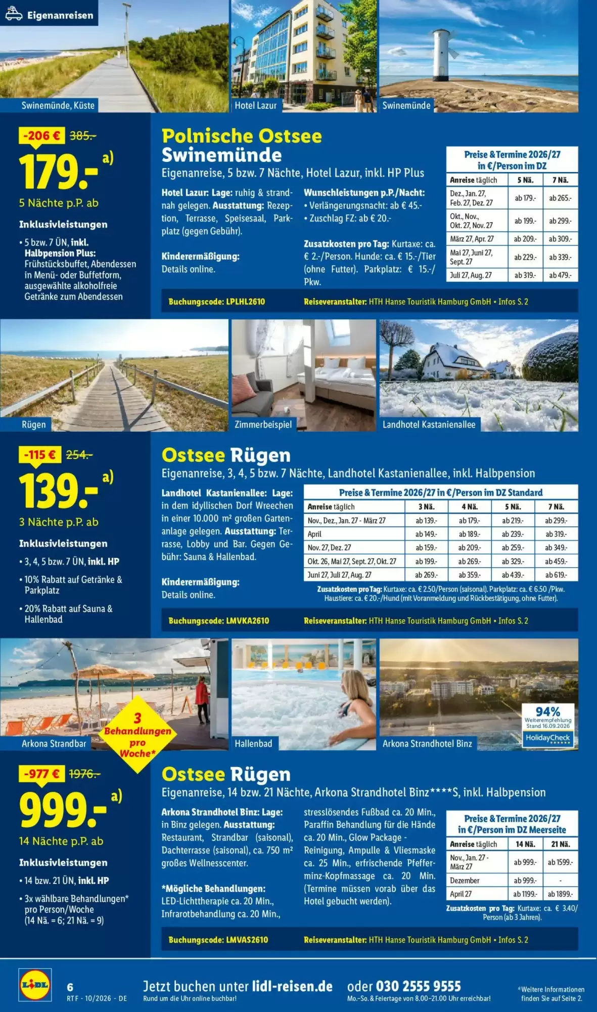 Lidl Reisen Prospekt (ab 14.10.2026) zum Blättern - Seite 6