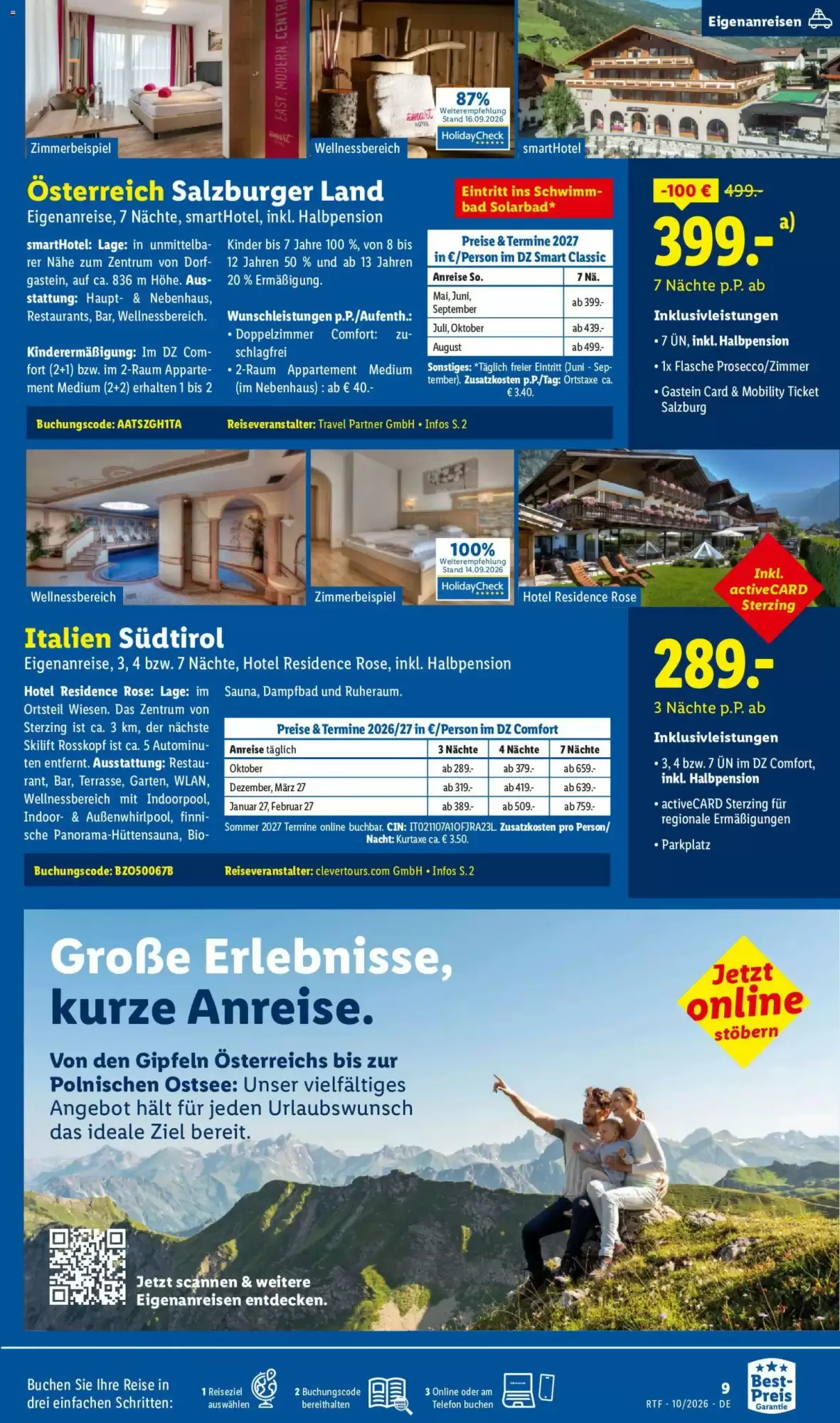 Lidl Reisen Prospekt (ab 14.10.2026) zum Blättern - Seite 9