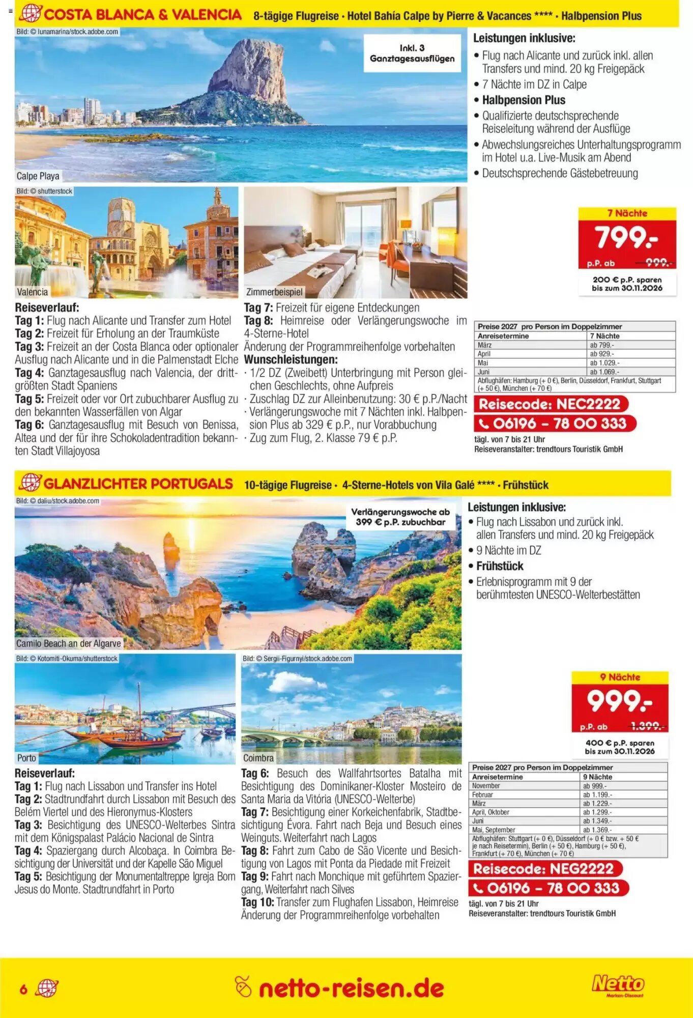 Netto Reisen Prospekt (ab 15.10.2026) zum Blättern - Seite 6