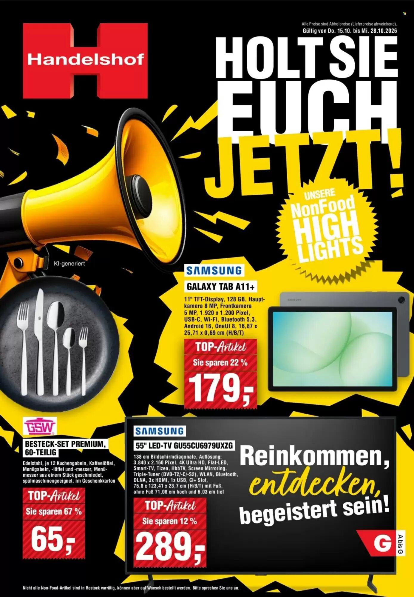 Handelshof Prospekt (ab 15.10.2026) zum Blättern - Seite 1