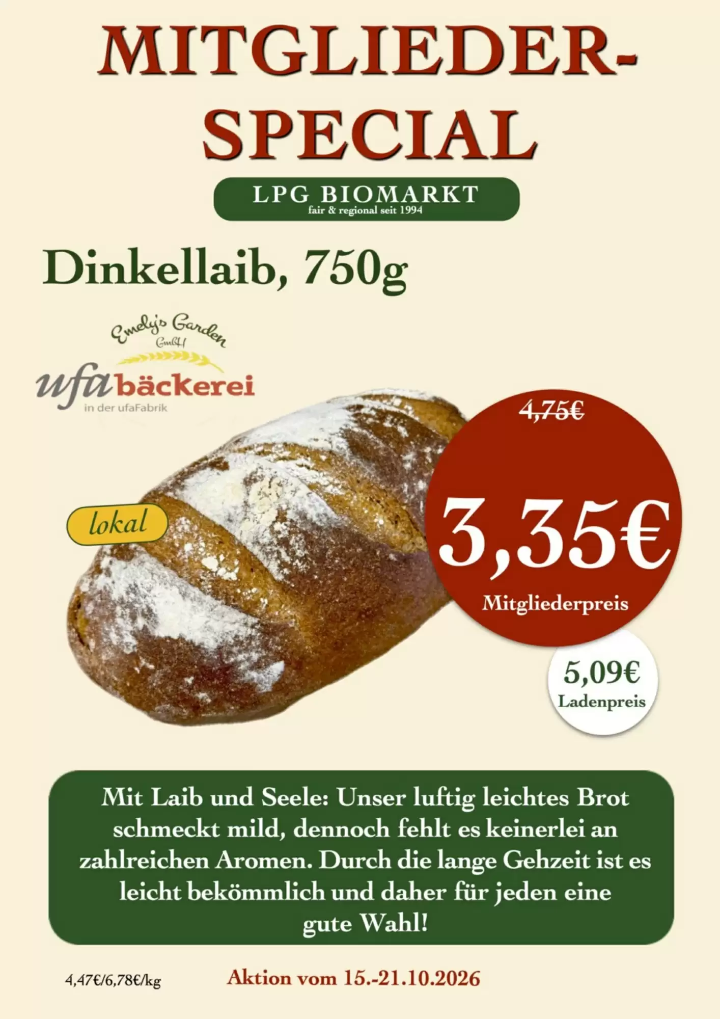 LPG Biomarkt Prospekt (ab 15.10.2026) zum Blättern - Seite 9