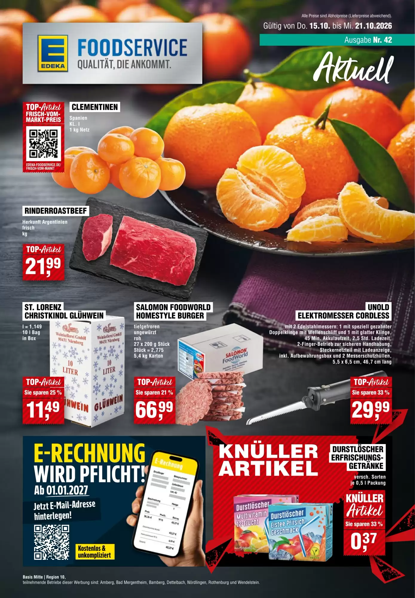 EDEKA Foodservice Prospekt (ab 15.10.2026) zum Blättern - Seite 1
