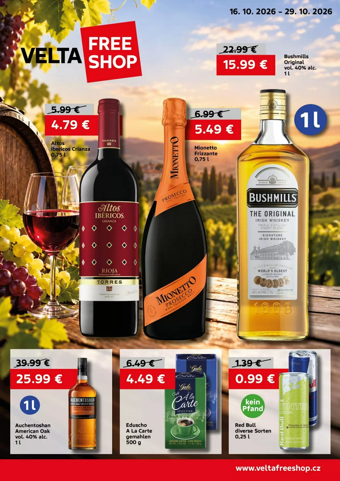VELTA Free Shop Prospekt (ab 16.10.2026) zum Blättern - Seite 1