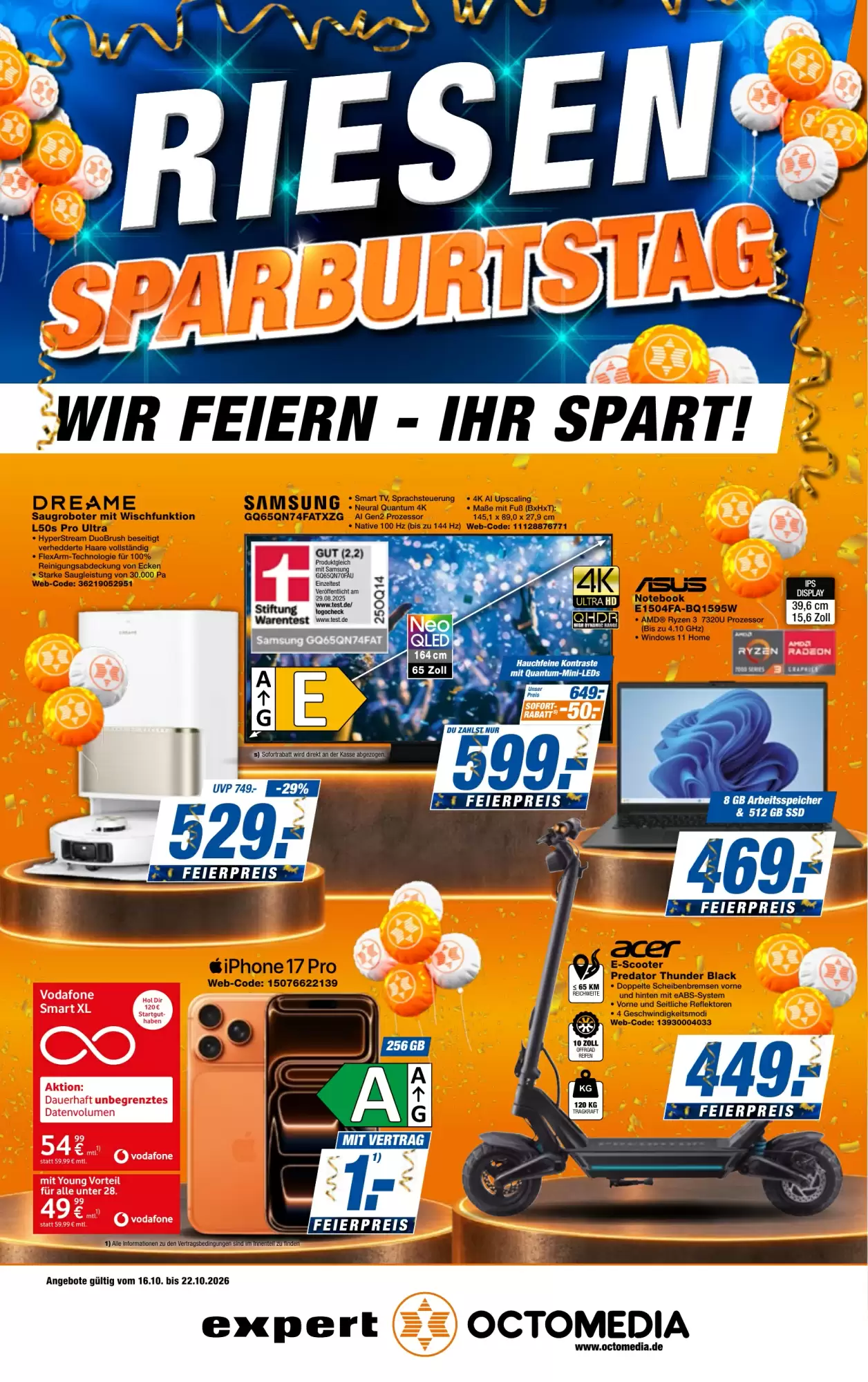 expert Octomedia Prospekt (ab 16.10.2026) zum Blättern - Seite 1