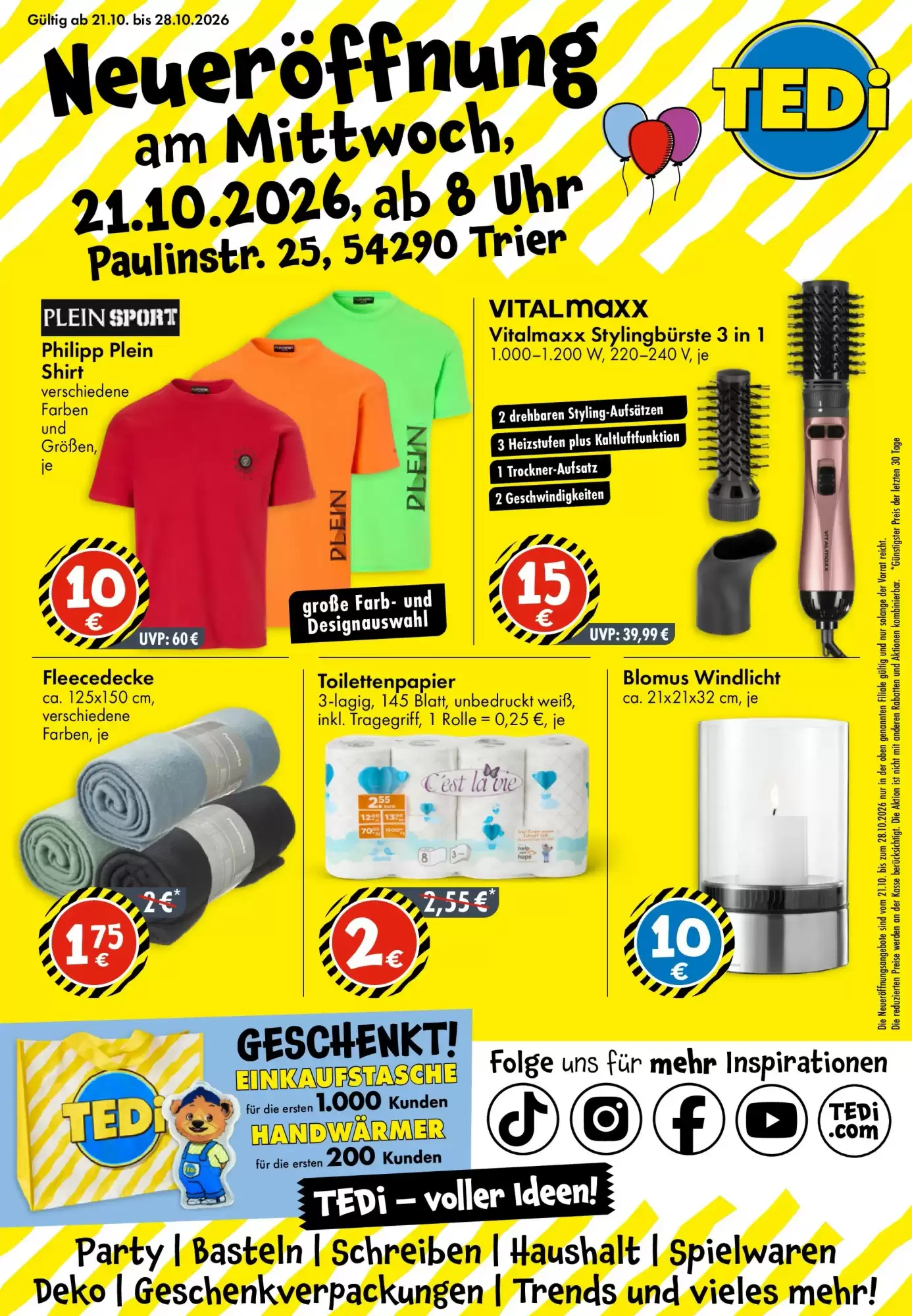 TEDi Prospekt (ab 16.10.2026) zum Blättern - Seite 1