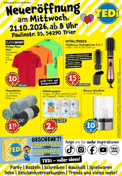 TEDi Prospekt (ab 16.10.2026) zum Blättern