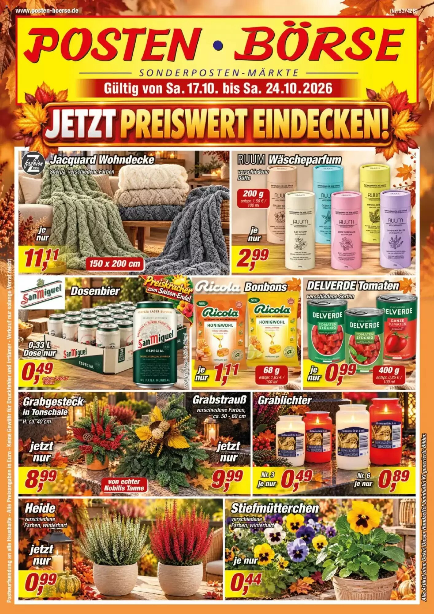 Posten Börse Prospekt (ab 17.10.2026) zum Blättern - Seite 1