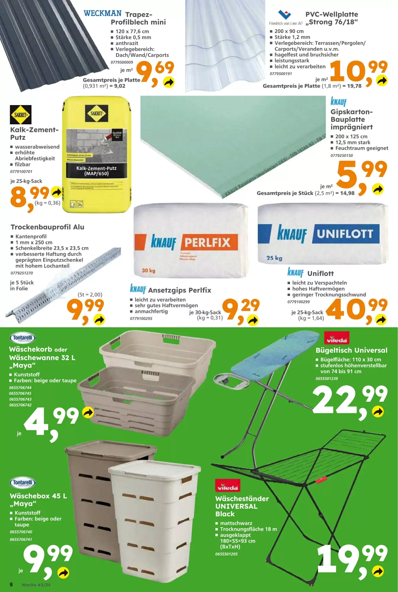 Globus Baumarkt Prospekt (ab 18.10.2026) zum Blättern - Seite 8