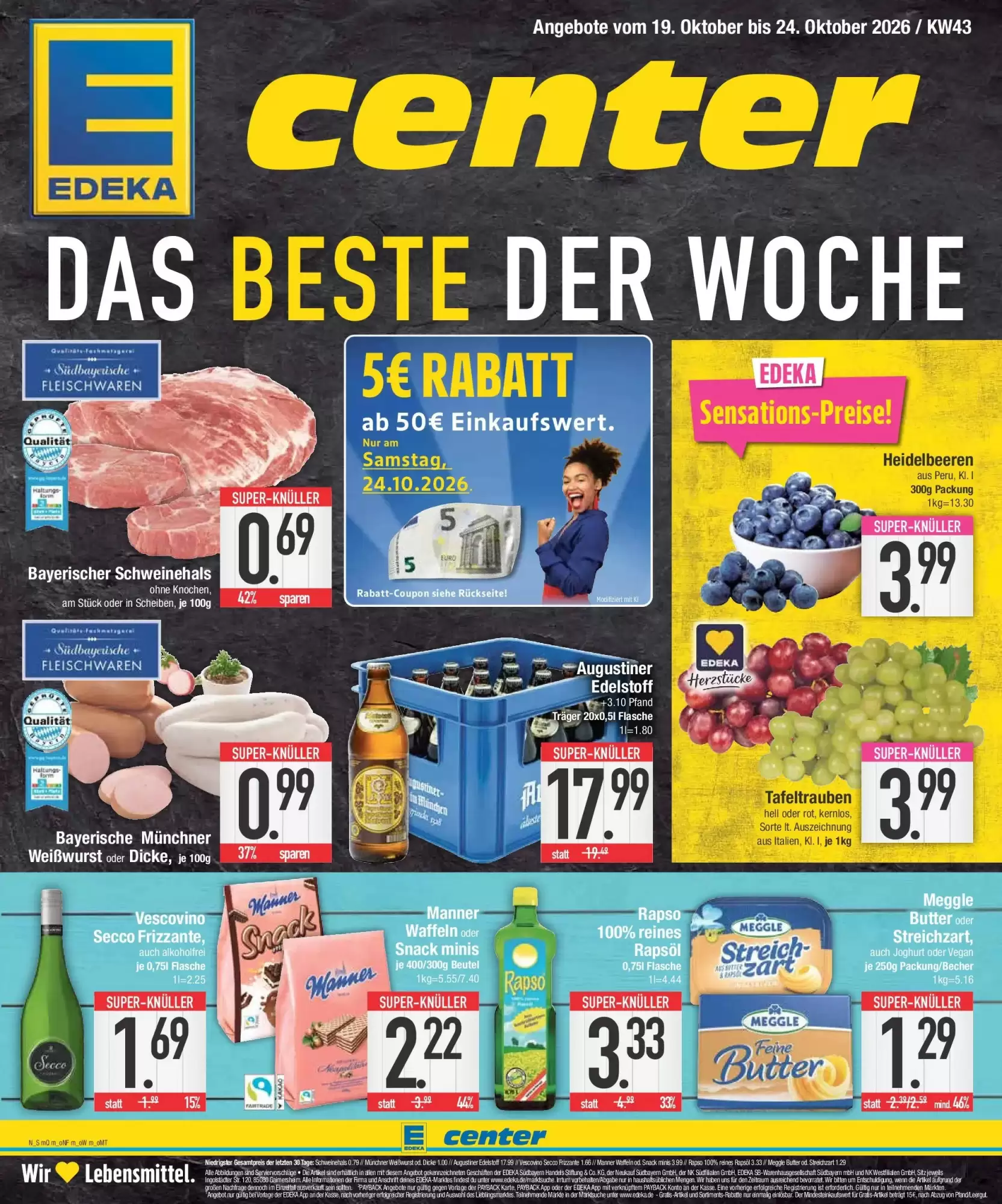Edeka Prospekt (ab 18.10.2026) zum Blättern - Seite 1