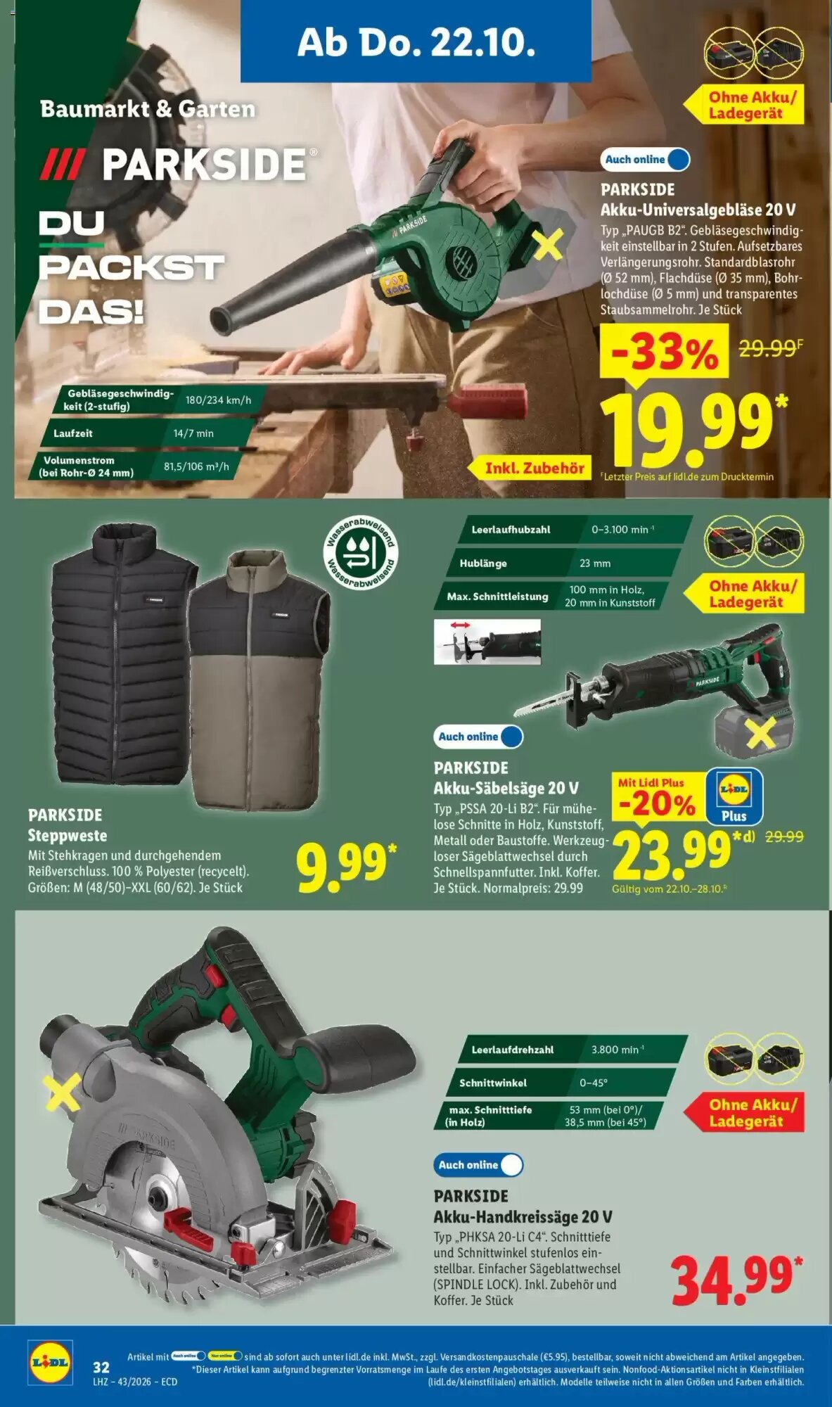Lidl Prospekt (ab 19.10.2026) zum Blättern - Seite 20