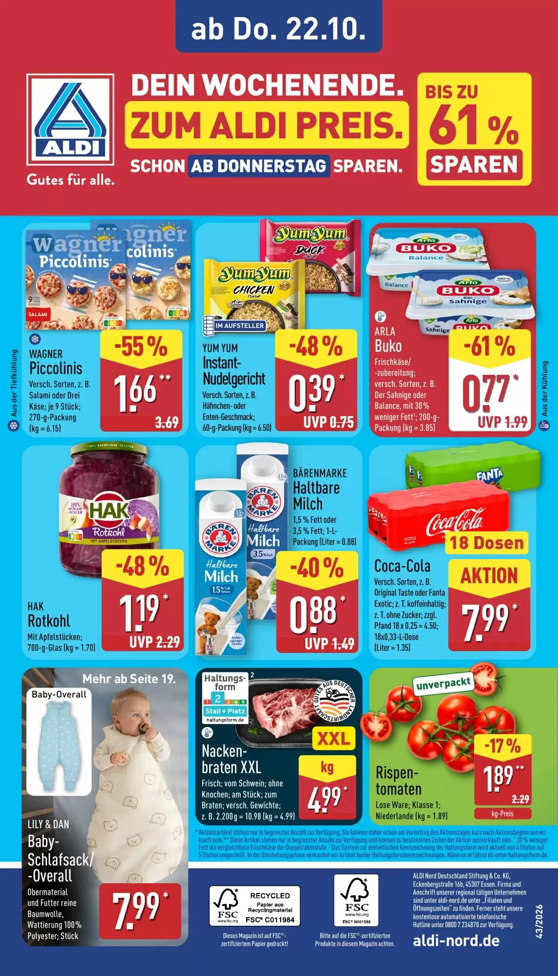 Aldi Nord Prospekt (ab 19.10.2026) zum Blättern - Seite 36