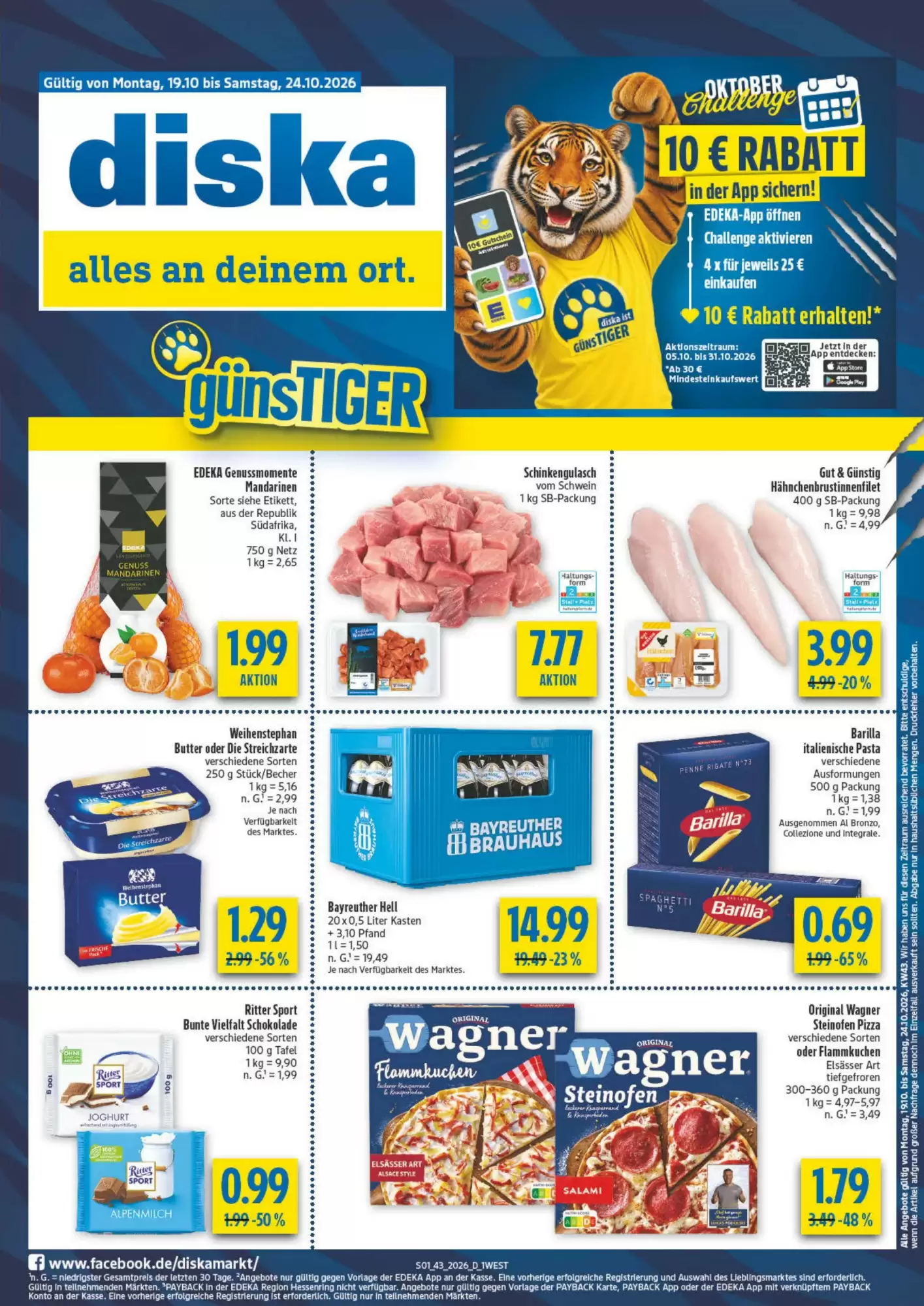 diska Prospekt (ab 19.10.2026) zum Blättern - Seite 1