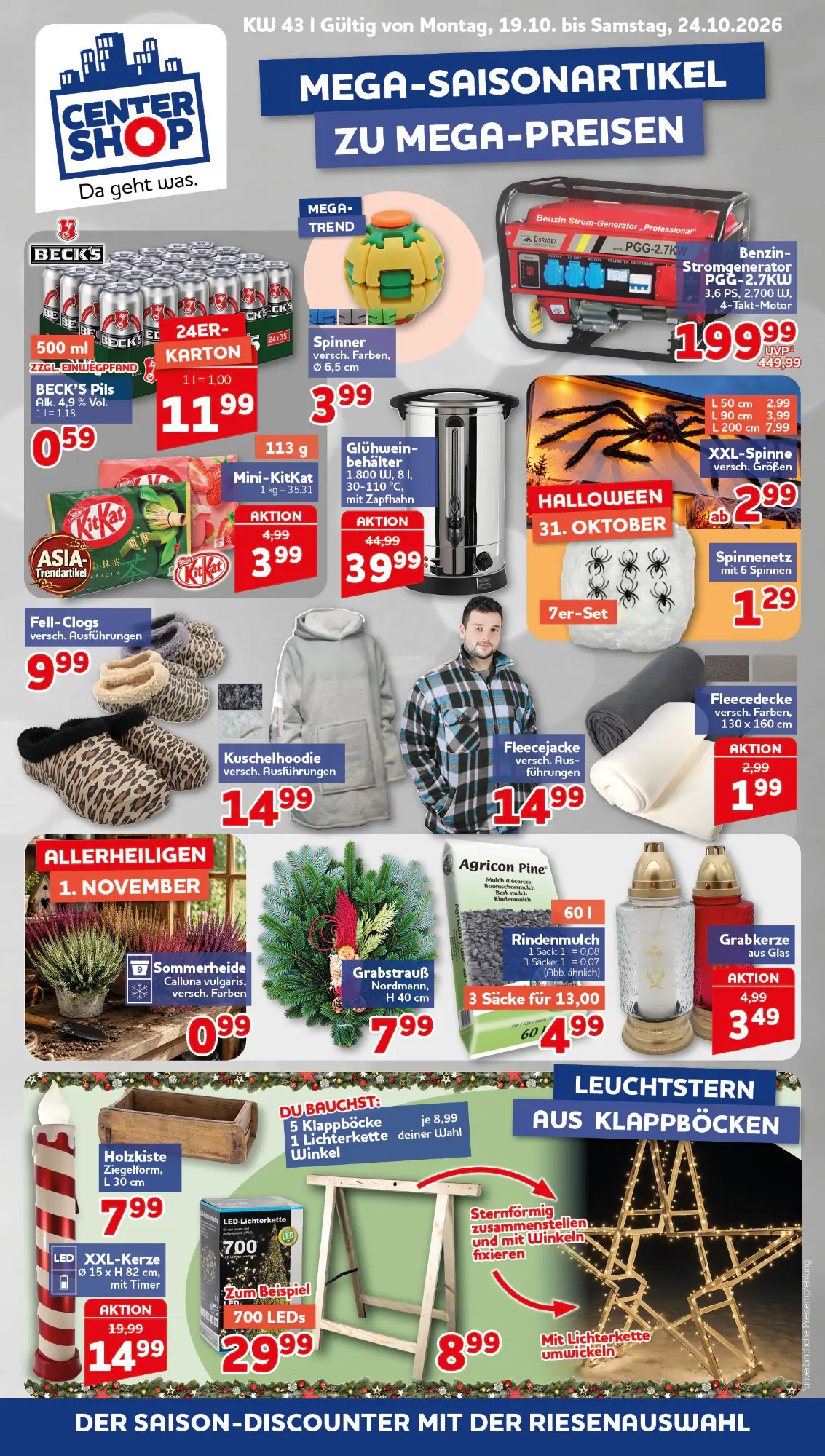 CENTERSHOP Prospekt (ab 19.10.2026) zum Blättern - Seite 1