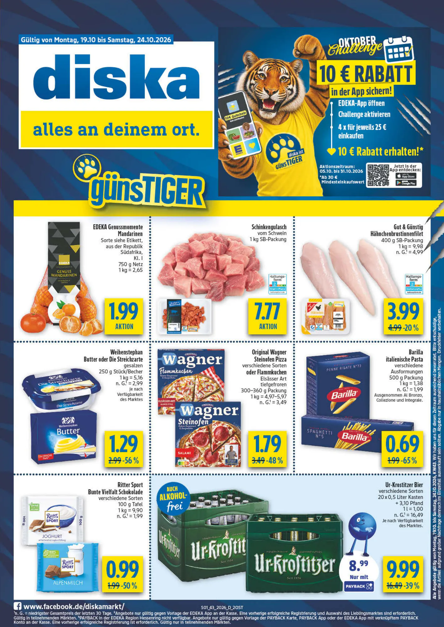 diska Prospekt (ab 19.10.2026) zum Blättern - Seite 1