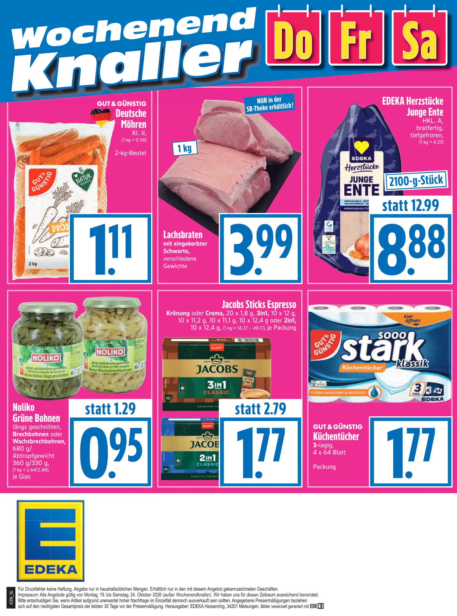 EDEKA Hahner Prospekt (ab 19.10.2026) zum Blättern - Seite 18