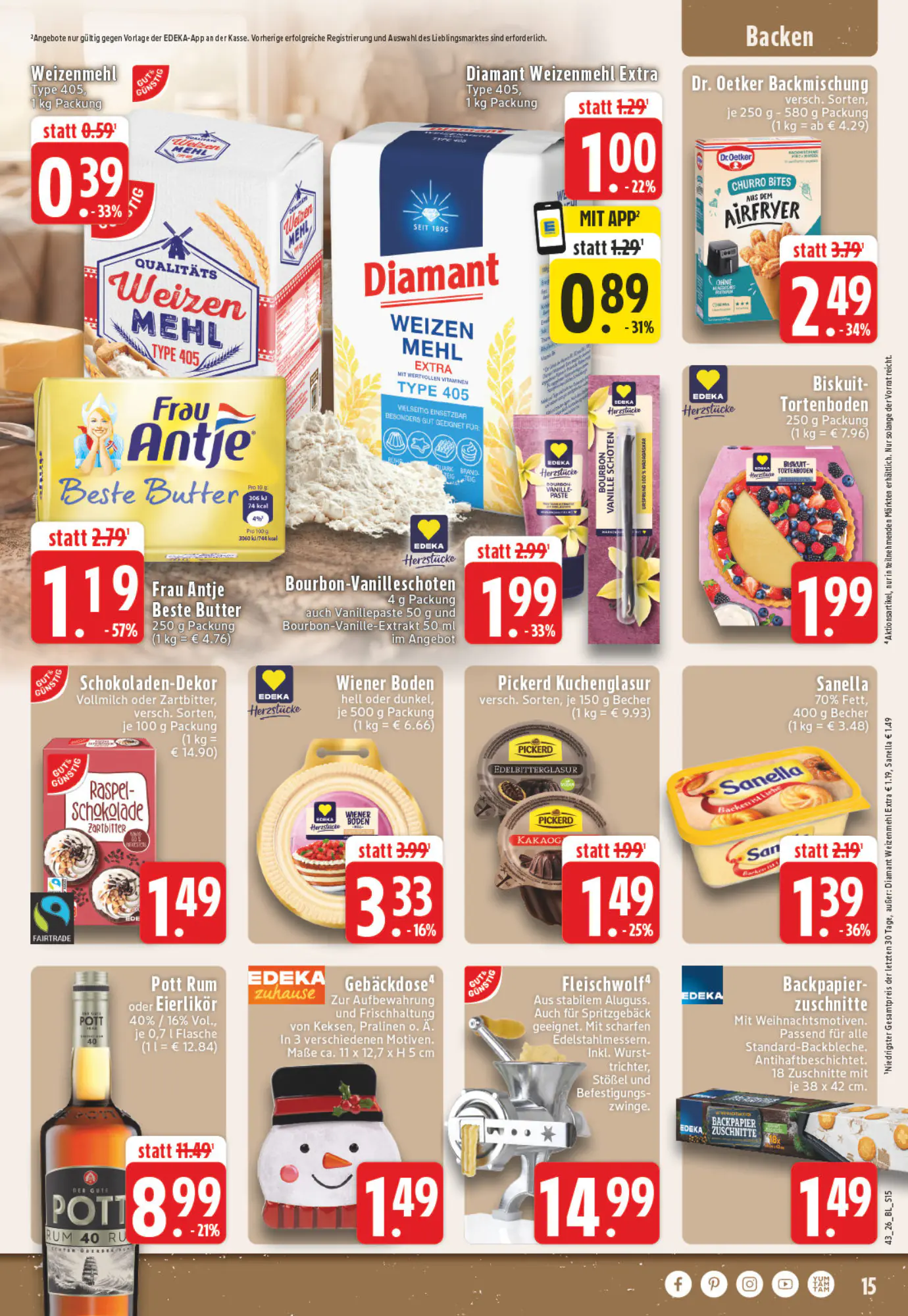EDEKA Vogl Prospekt (ab 19.10.2026) zum Blättern - Seite 15