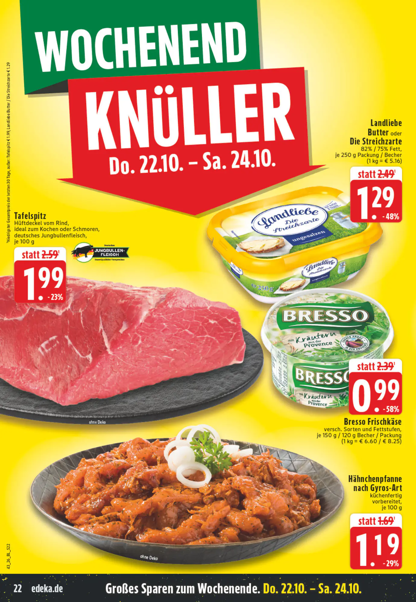 EDEKA Vogl Prospekt (ab 19.10.2026) zum Blättern - Seite 22