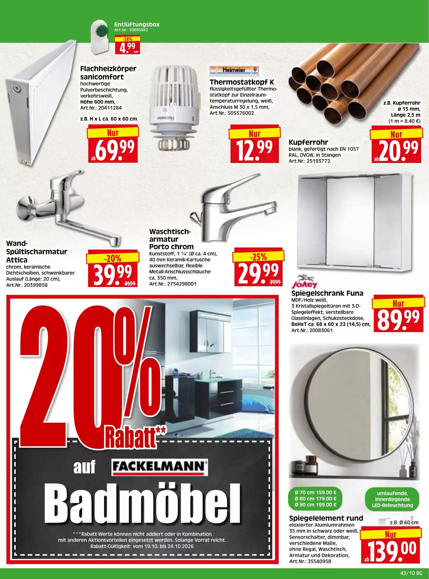 Herkules Baumarkt Prospekt (ab 19.10.2026) zum Blättern - Seite 10