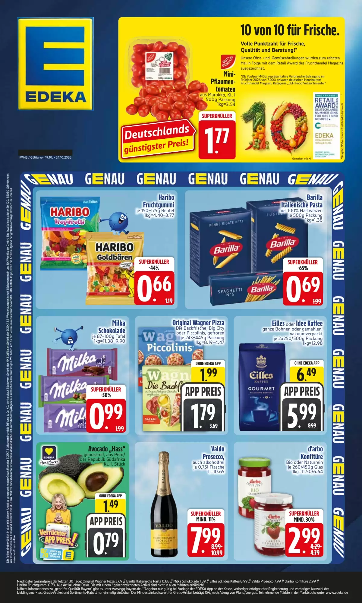 EDEKA Berger Prospekt (ab 19.10.2026) zum Blättern - Seite 1