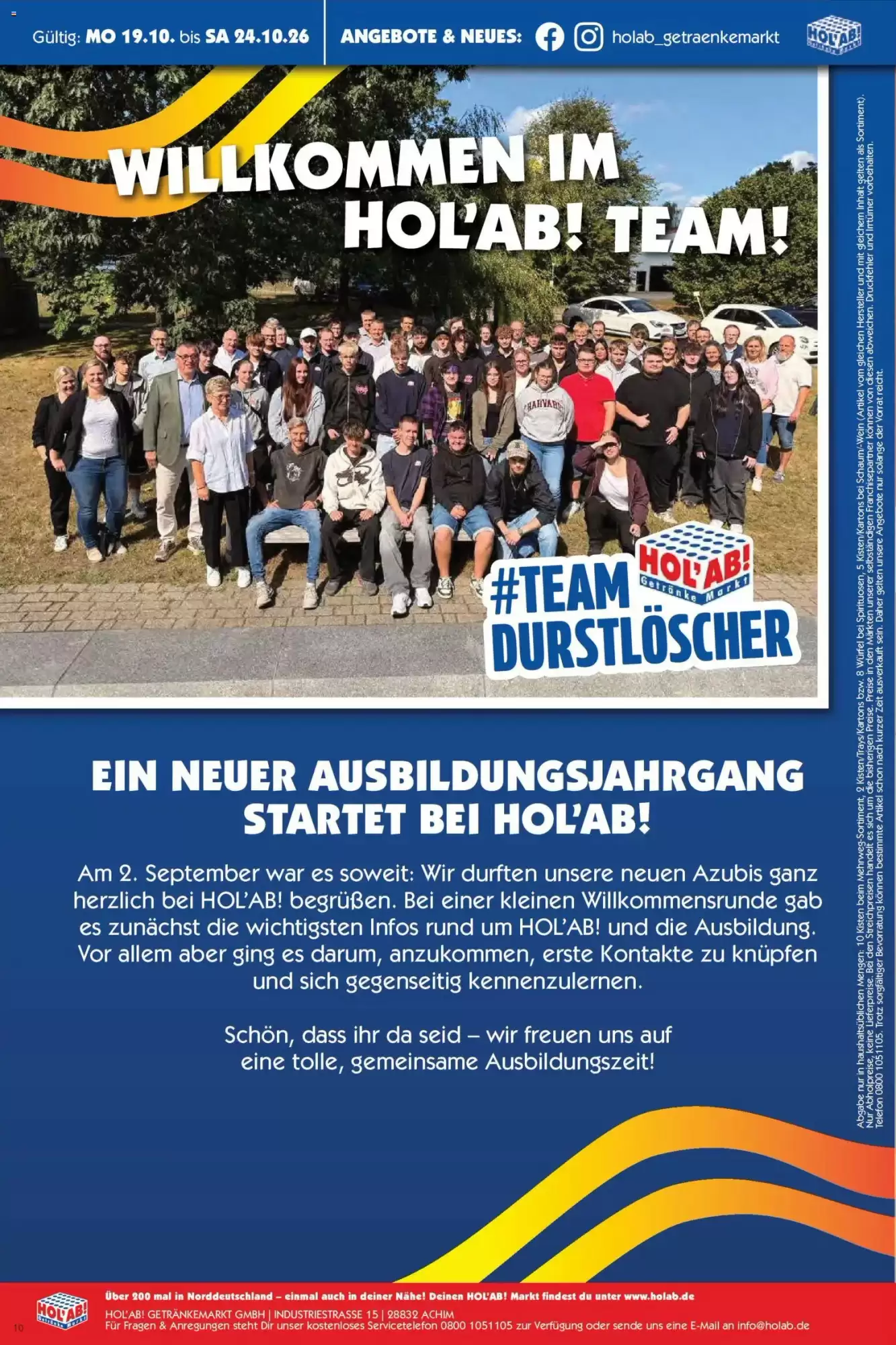 Hol'ab Getränkemarkt Prospekt (ab 19.10.2026) zum Blättern - Seite 10