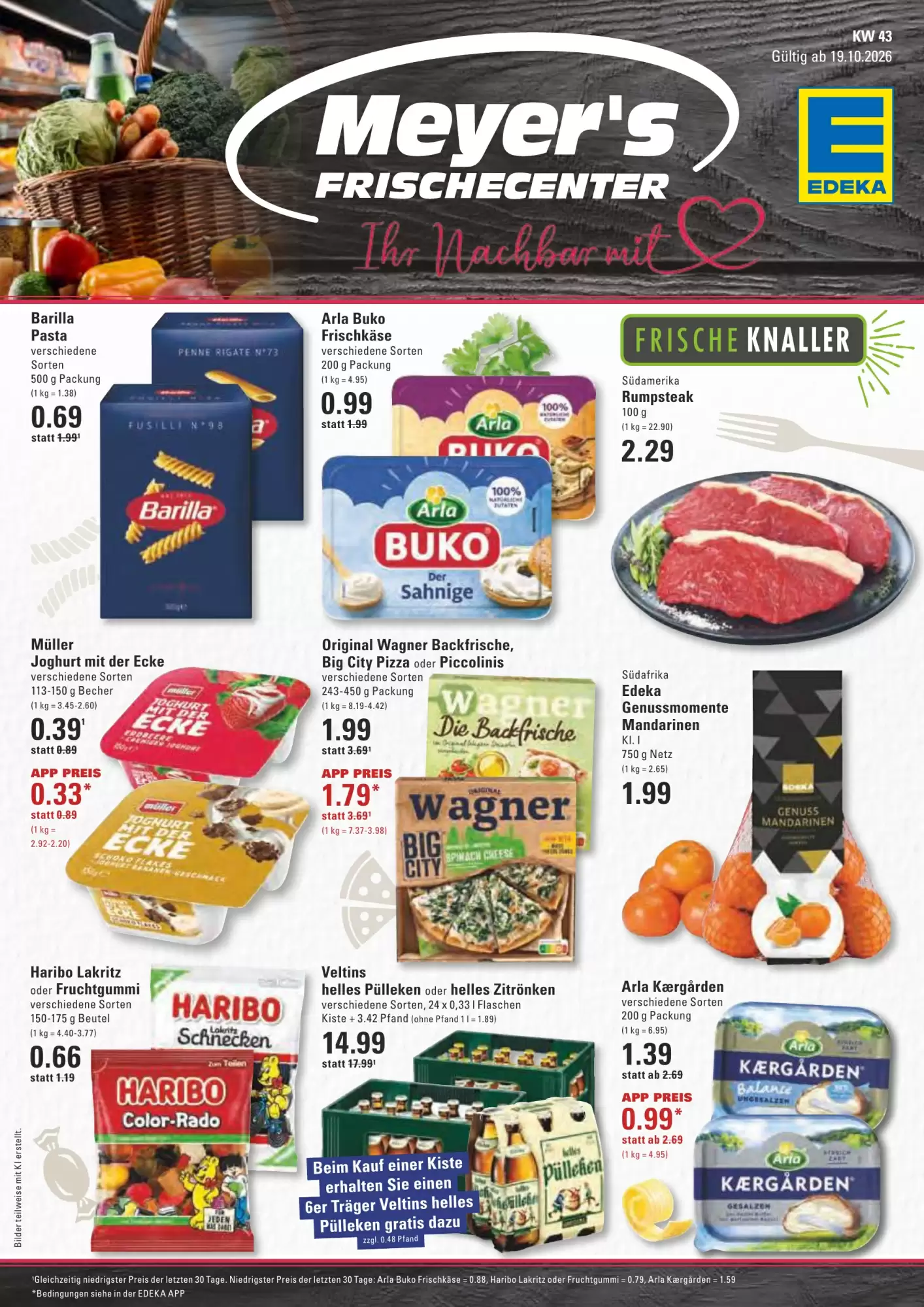 Meyer's Frischemarkt Prospekt (ab 19.10.2026) zum Blättern - Seite 1
