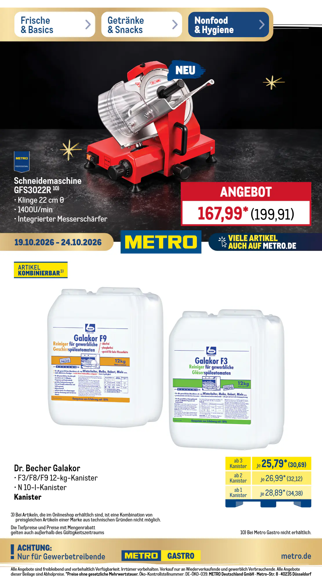 METRO Prospekt (ab 19.10.2026) zum Blättern - Seite 1