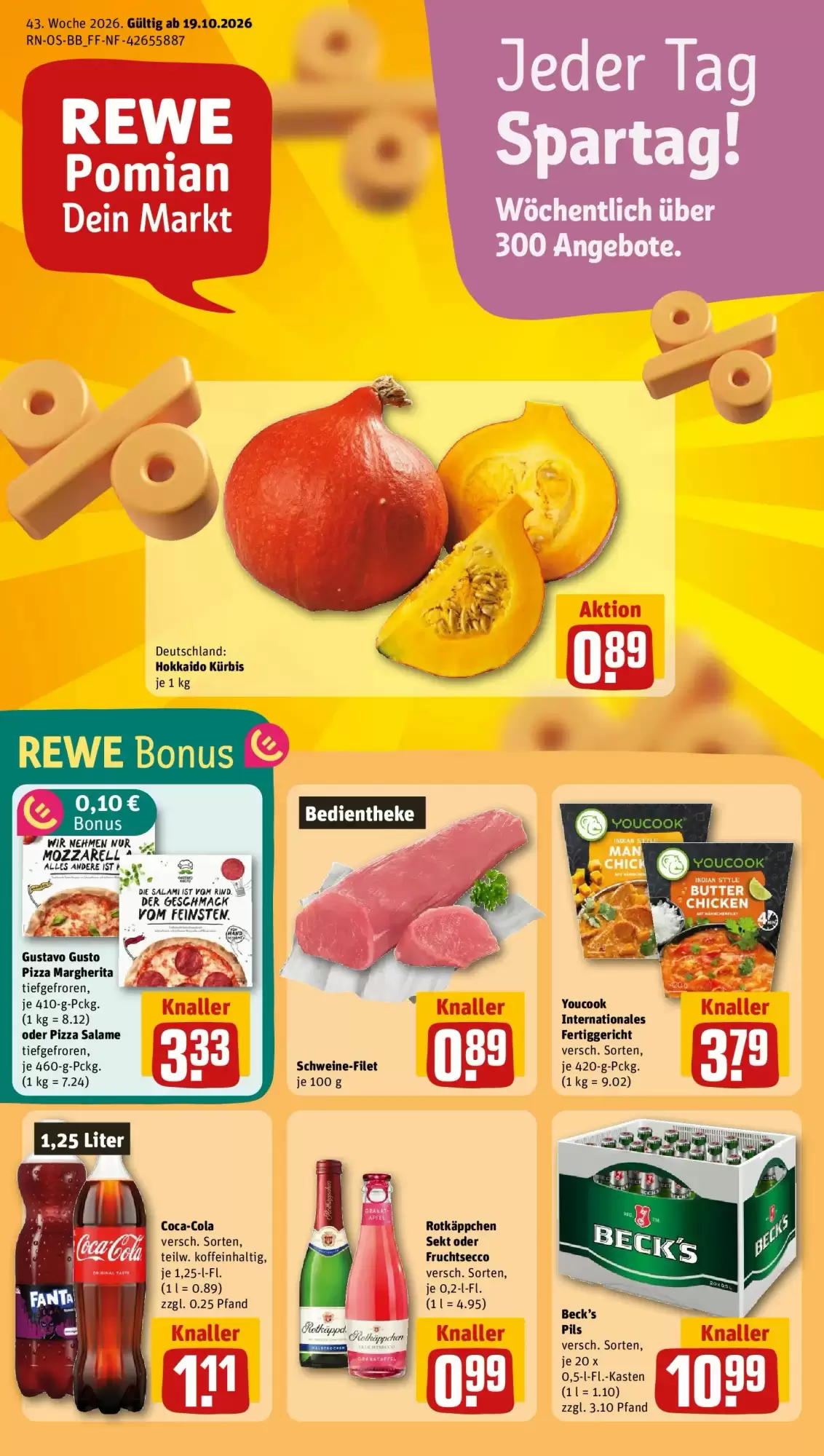 REWE Prospekt (ab 19.10.2026) zum Blättern - Seite 1
