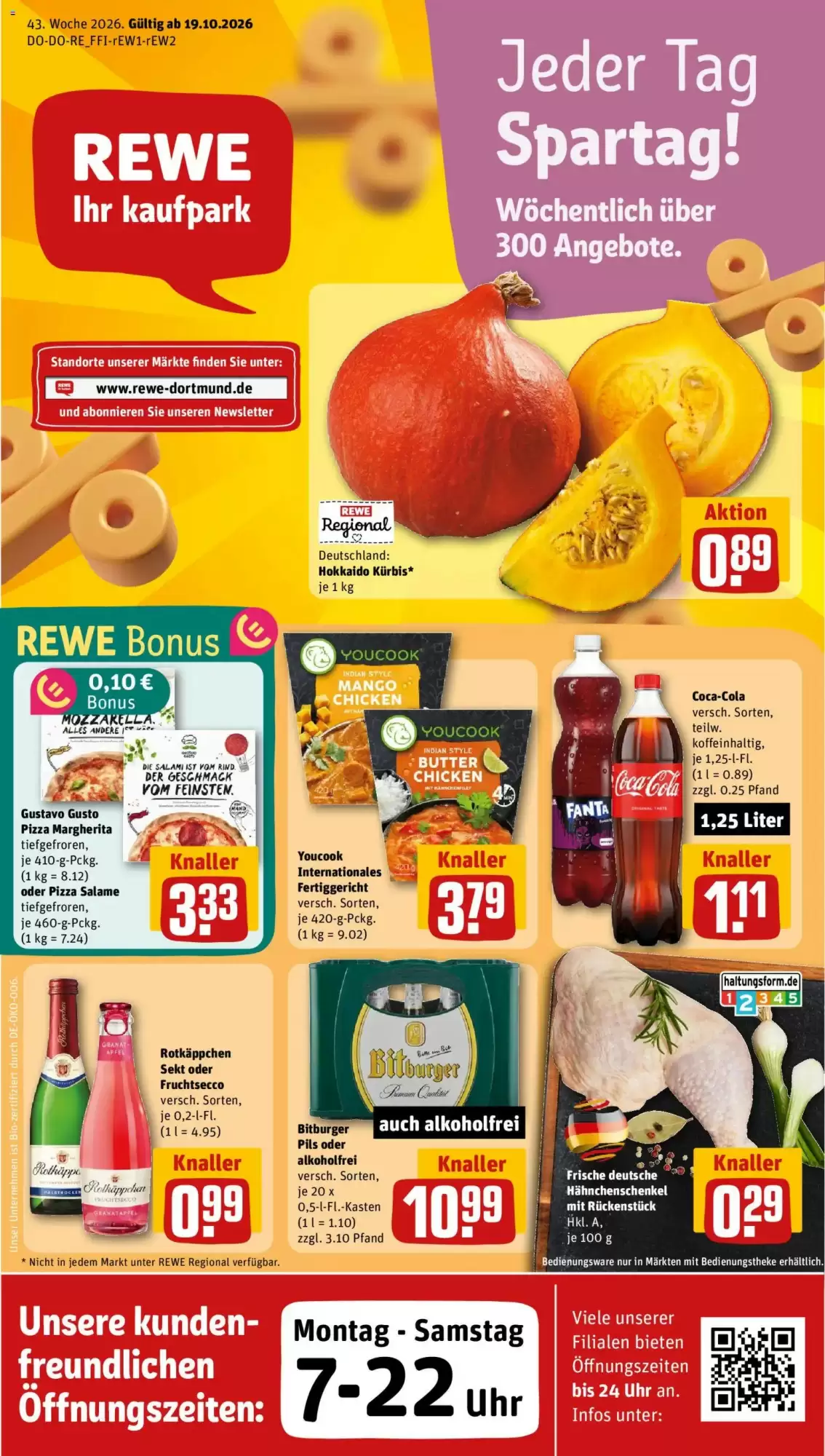 REWE Kaufpark Prospekt (ab 19.10.2026) zum Blättern - Seite 1