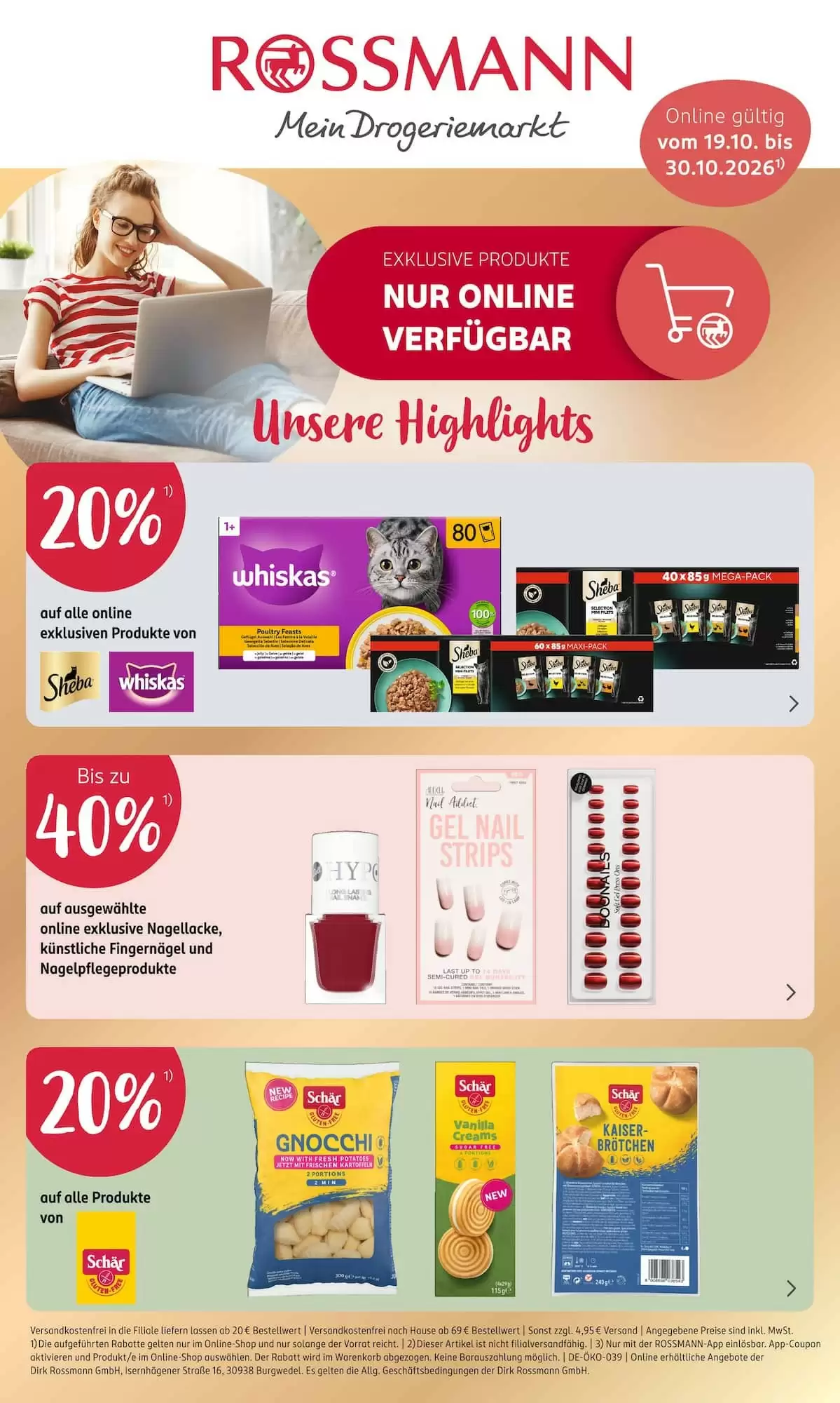 Rossmann Prospekt (ab 19.10.2026) zum Blättern - Seite 1