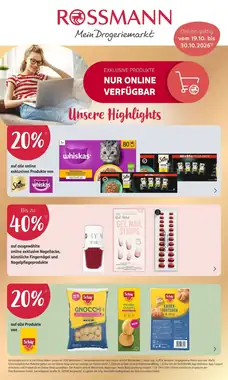 Rossmann Prospekt (ab 19.10.2026) zum Blättern